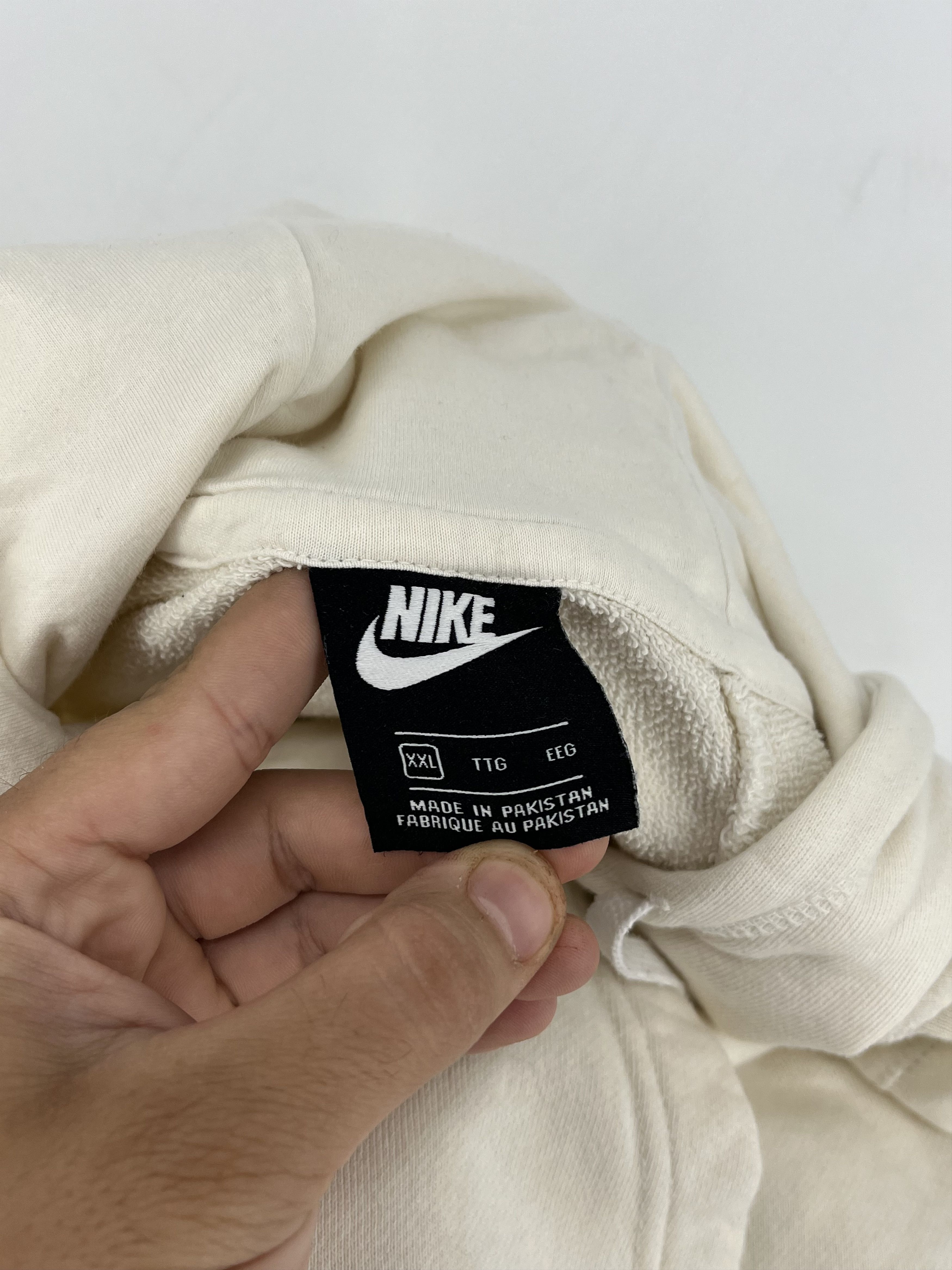 Nike Vintage Nike Double Logo Heavy Cotton Crew Neck Sweatshirt Size US XXL / EU 58 / 5 - 9 Thumbnail