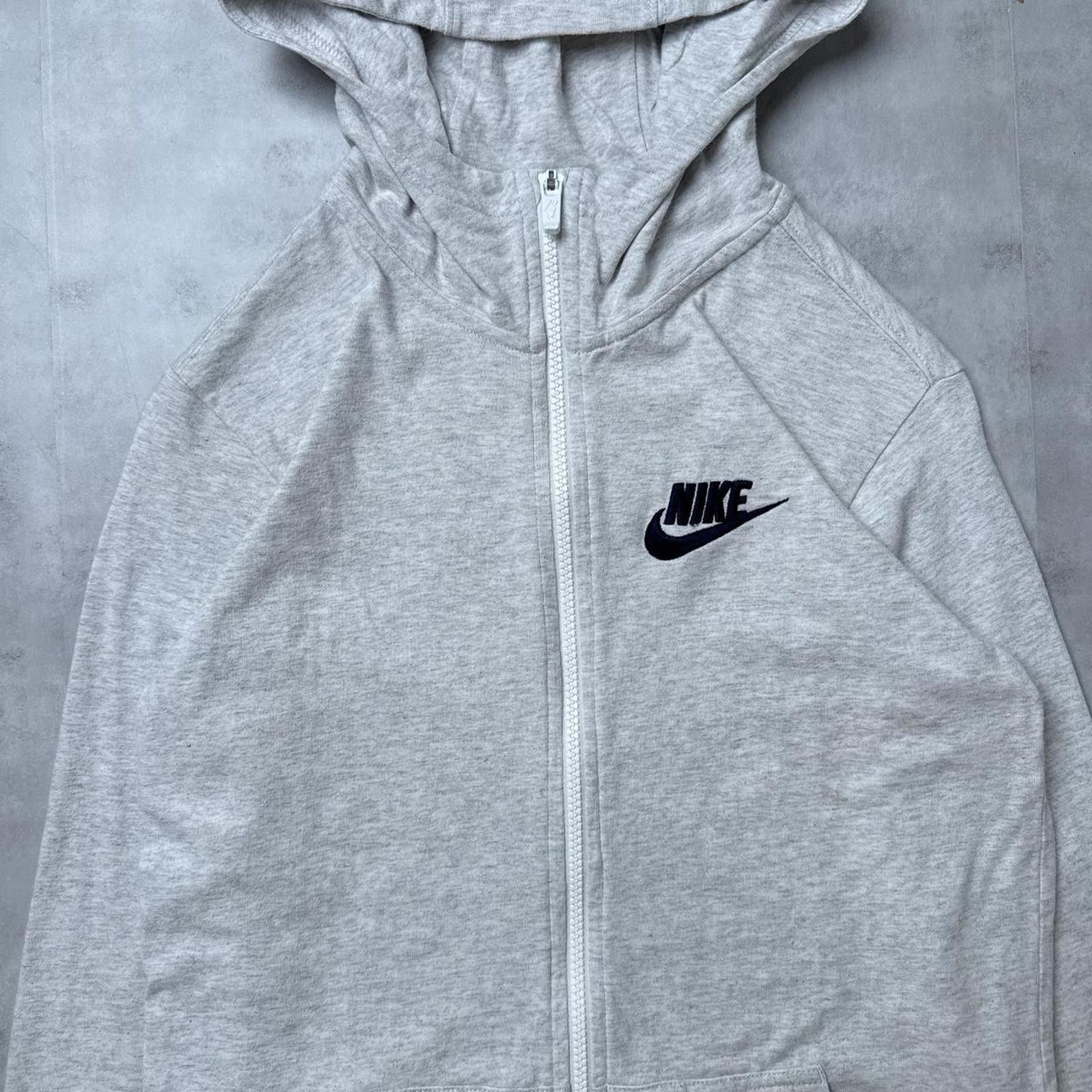Nike Y2K Nike 00s Gray Zip Up Hoodie Jacket Size US XL / EU 56 / 4 - 5 Thumbnail