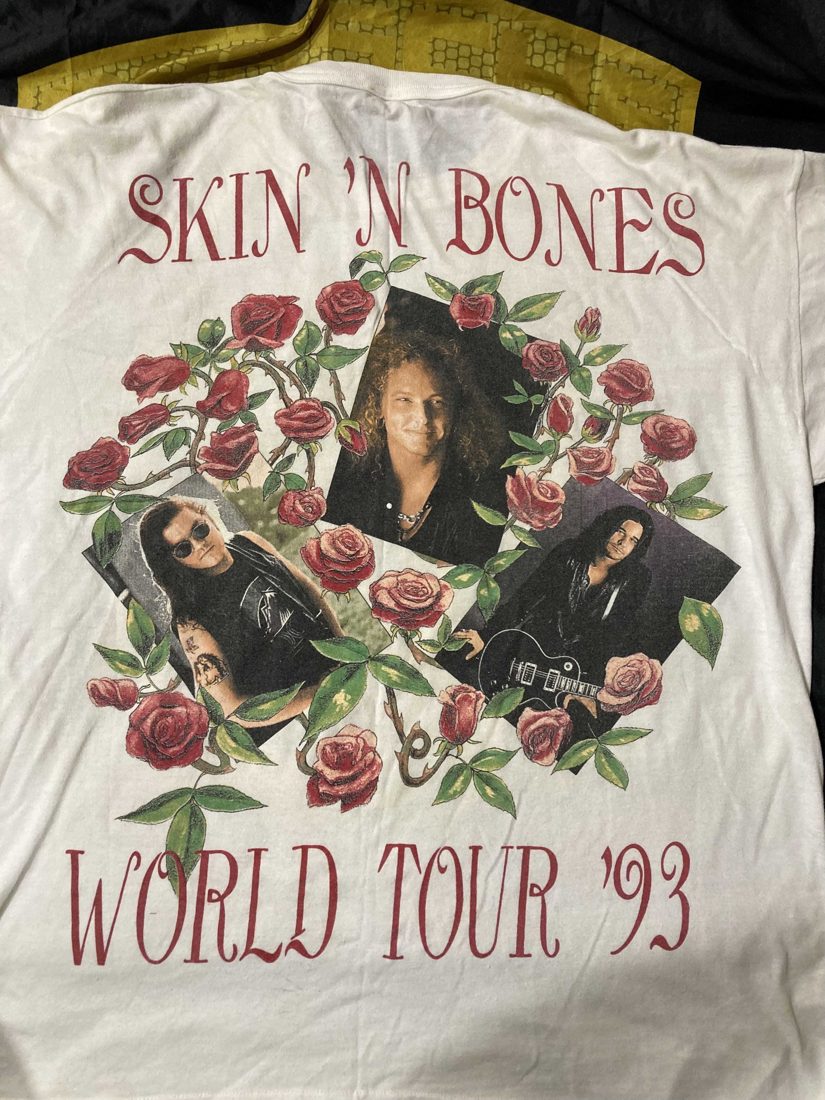Guns N' Roses Guns N Roses 1993 World Tour Skin n Bones T Shirt Size US XL / EU 56 / 4 - 5 Thumbnail