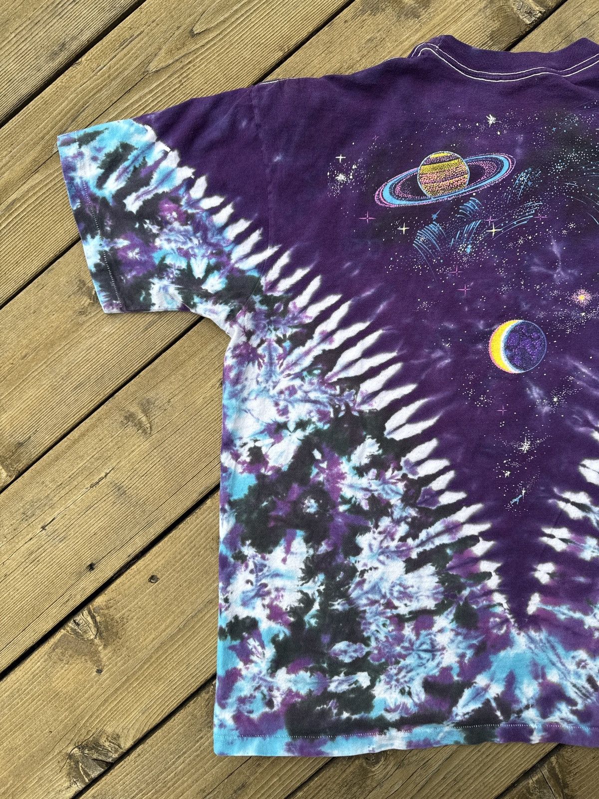 Vintage Vintage Galaxy Space Tie Dye T Shirt Cosmic Planets Earth XL Size US XL / EU 56 / 4 - 8 Thumbnail