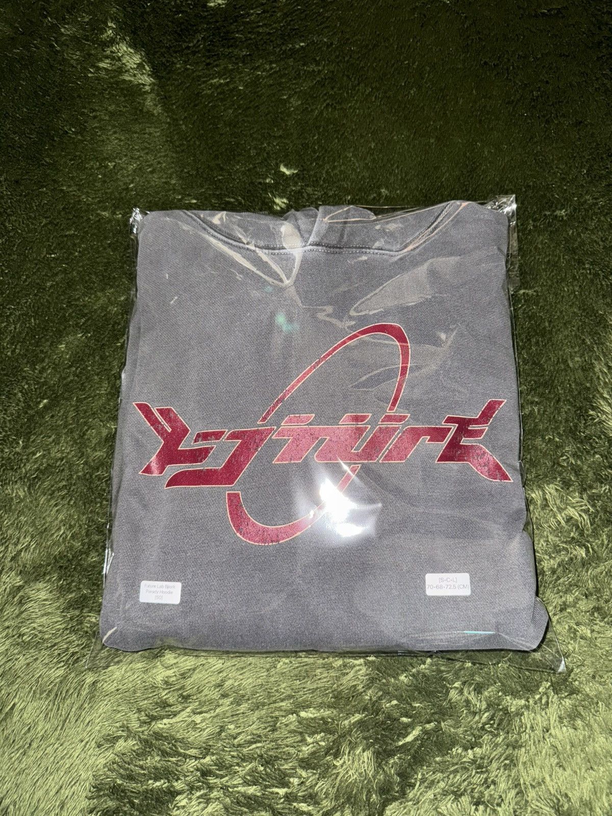 Japanese Brand [50] FUTURE LAB BJORK Parody Vintage Washed Hoodie Charcoal Size US XL / EU 56 / 4 - 11 Thumbnail