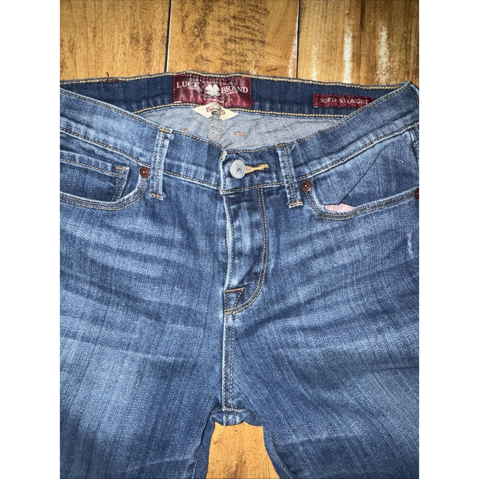 Lucky Brand Lucky Brand Sofia Straight Jeans Blue 30x32 Size 30" / US 8 / IT 44 - 2 Thumbnail