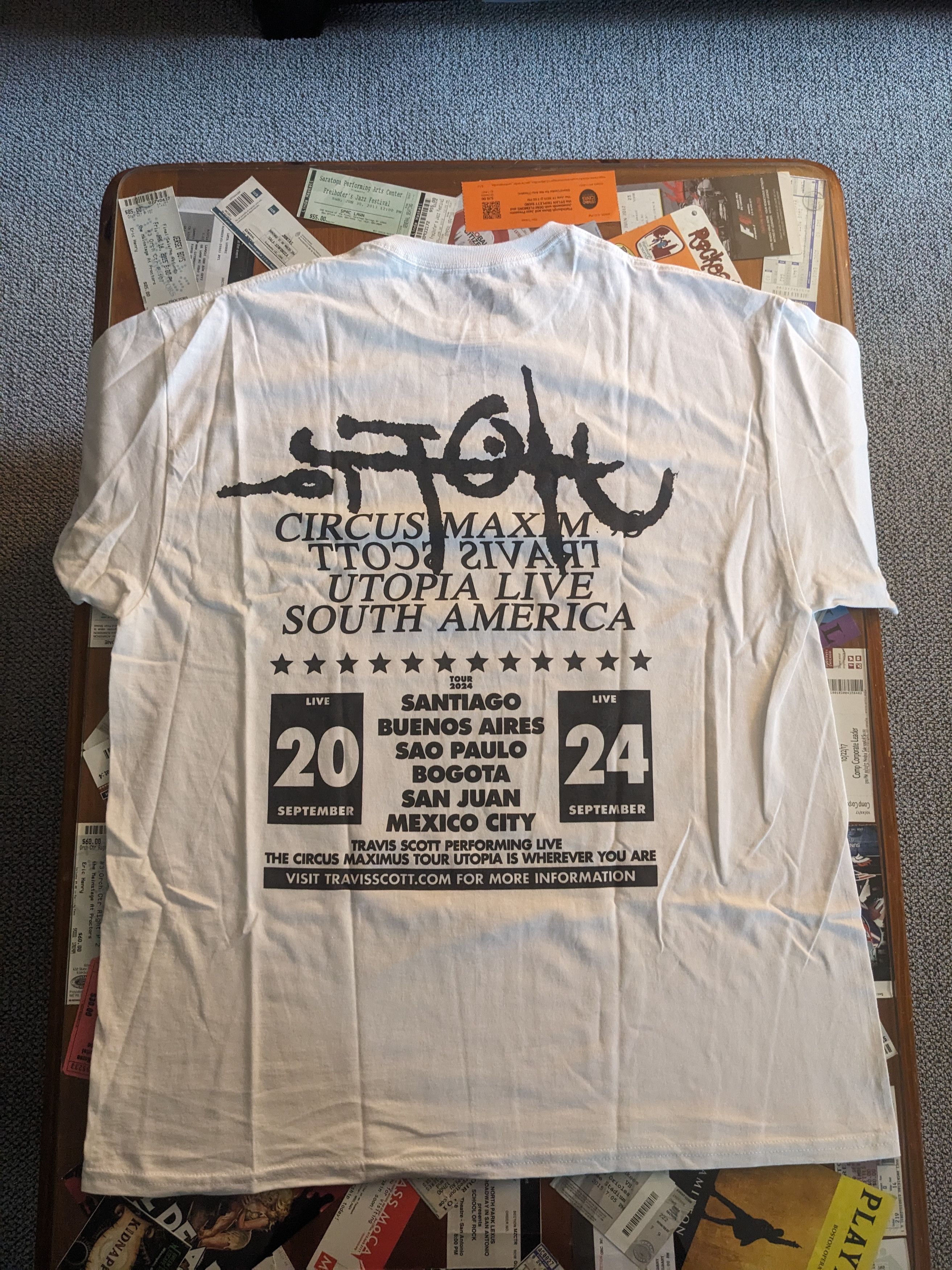 Travis Scott Travis Scott Utopia 24 Tour Skitzo Circus Maximus S. America Size US L / EU 52-54 / 3 - 5 Thumbnail