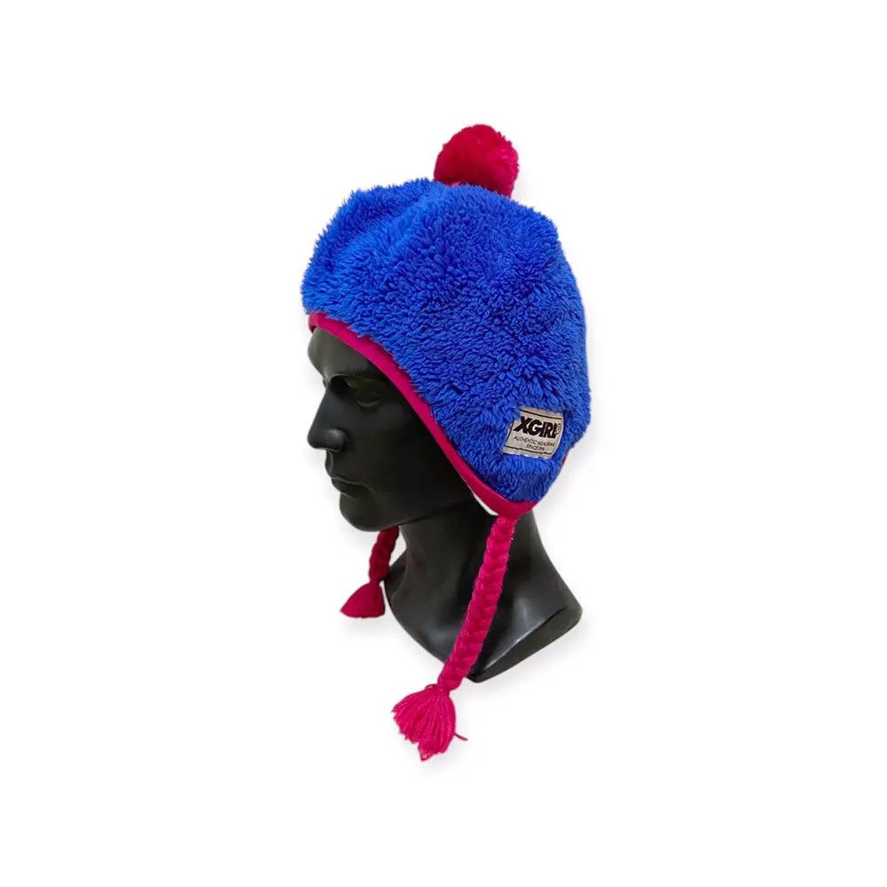 Japanese Brand Vintage Xgirl Fleece Earflap Beanie Hat Size ONE SIZE - 1 Thumbnail