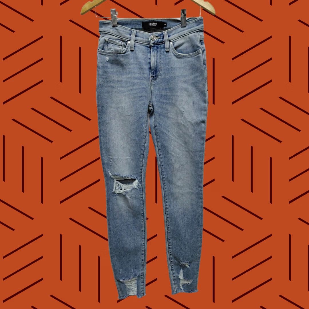 Hudson HUDSON LOS ANGELES Nico Super Skinny Jeans Light Wash Denim 25 Women Size 25 NWT Hudson Nico Super Skinny Jeans Blue Regular Rise Skinny Womens 25 Size 42" / US 20 - 1 Thumbnail