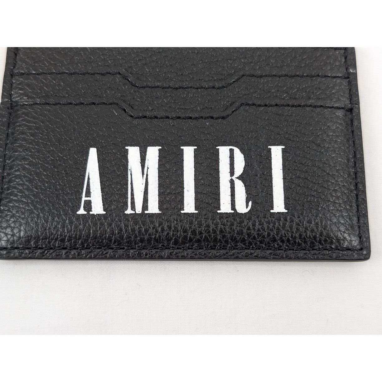 Amiri o1rshd1 Q:2/ Size:OS / Large Amiri Logo Card Holder in Black Size ONE SIZE - 3 Thumbnail