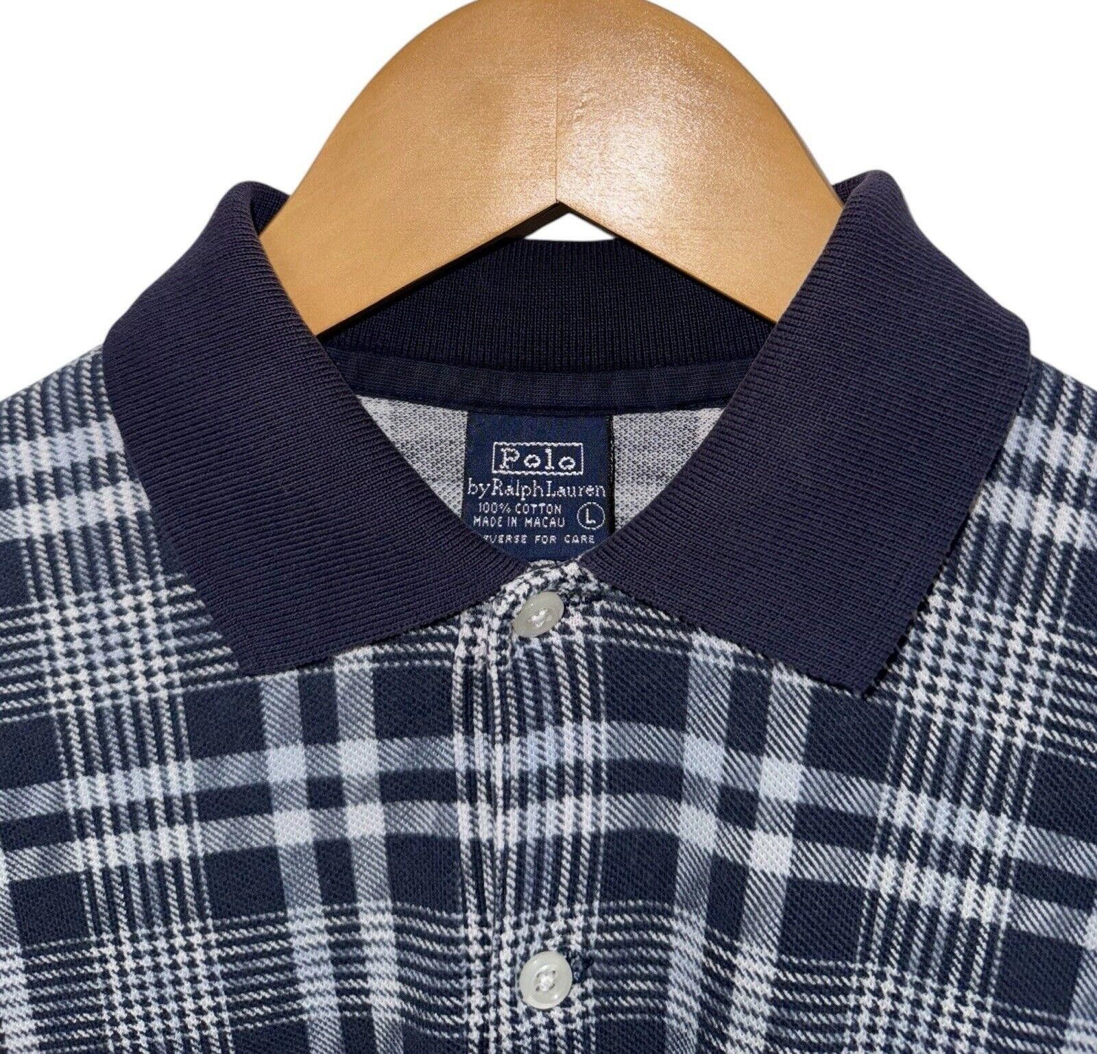 Polo Ralph Lauren VTG Polo Ralph Lauren 80s Striped Plaid Pony Polo Shirt L Size US L / EU 52-54 / 3 - 2 Thumbnail