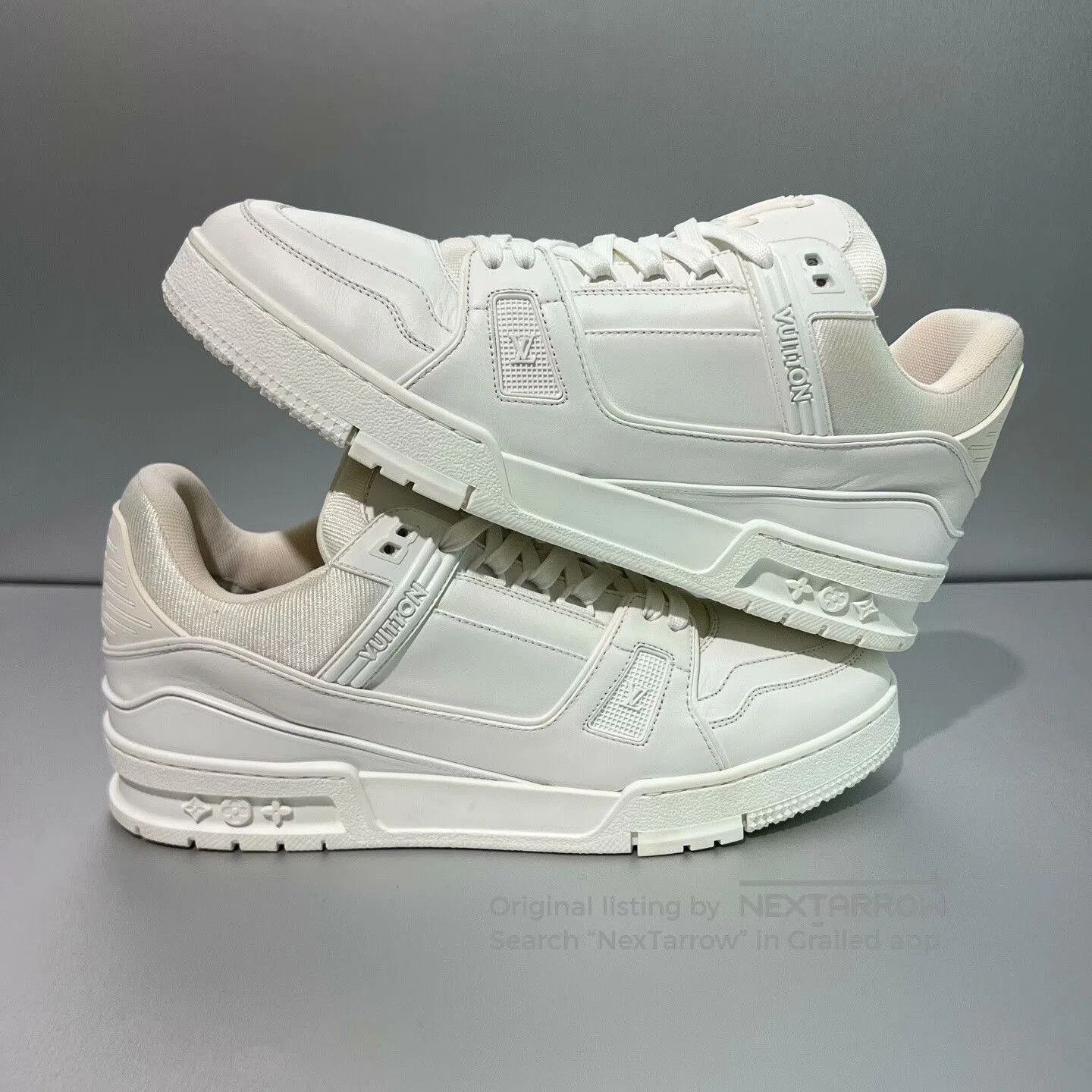 Louis Vuitton Louis Vuitton Trainer White Sneakers. Size US 9 / EU 42 - 3 Thumbnail