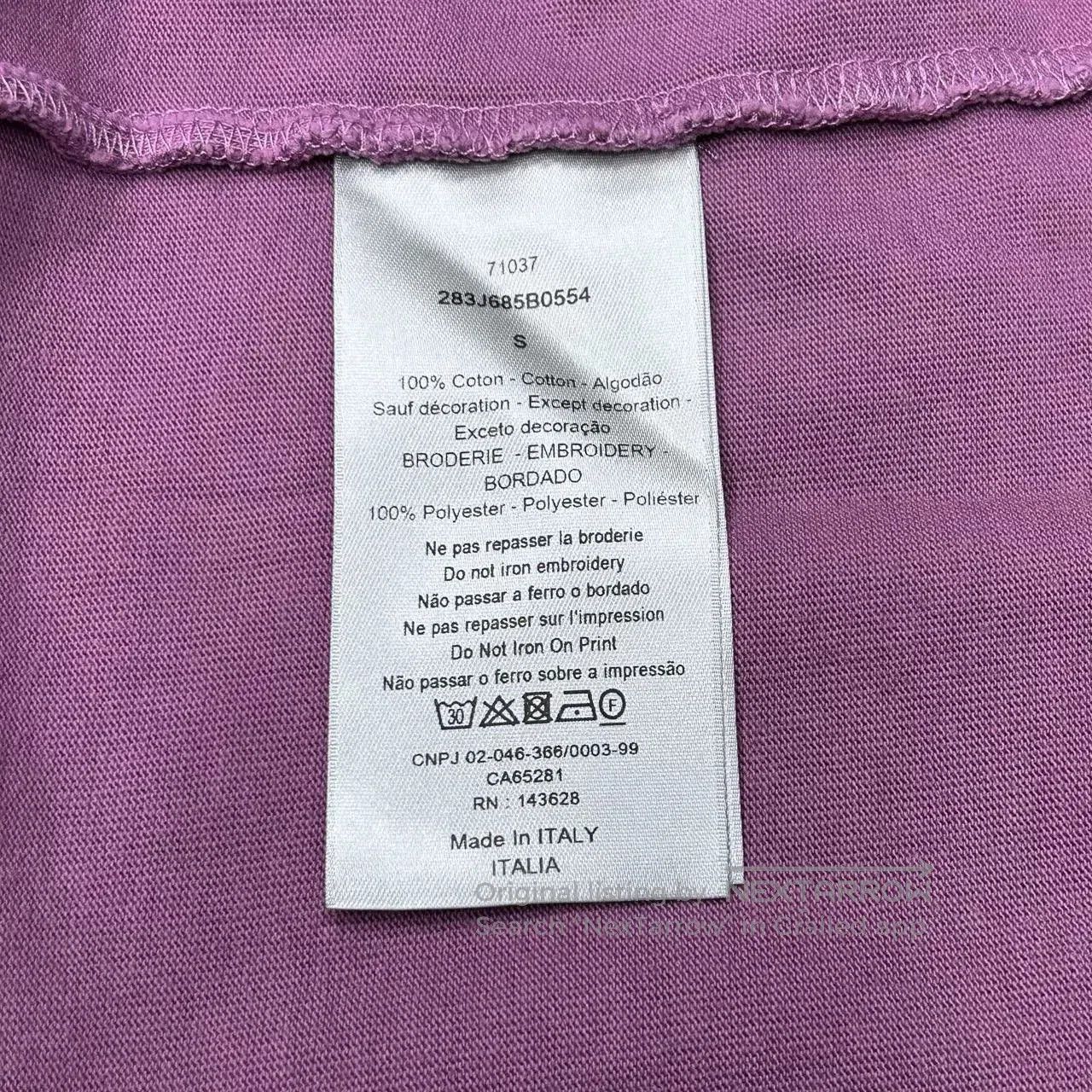 Dior dior purple embroidered short sleeve t. Size US S / EU 44-46 / 1 - 6 Thumbnail