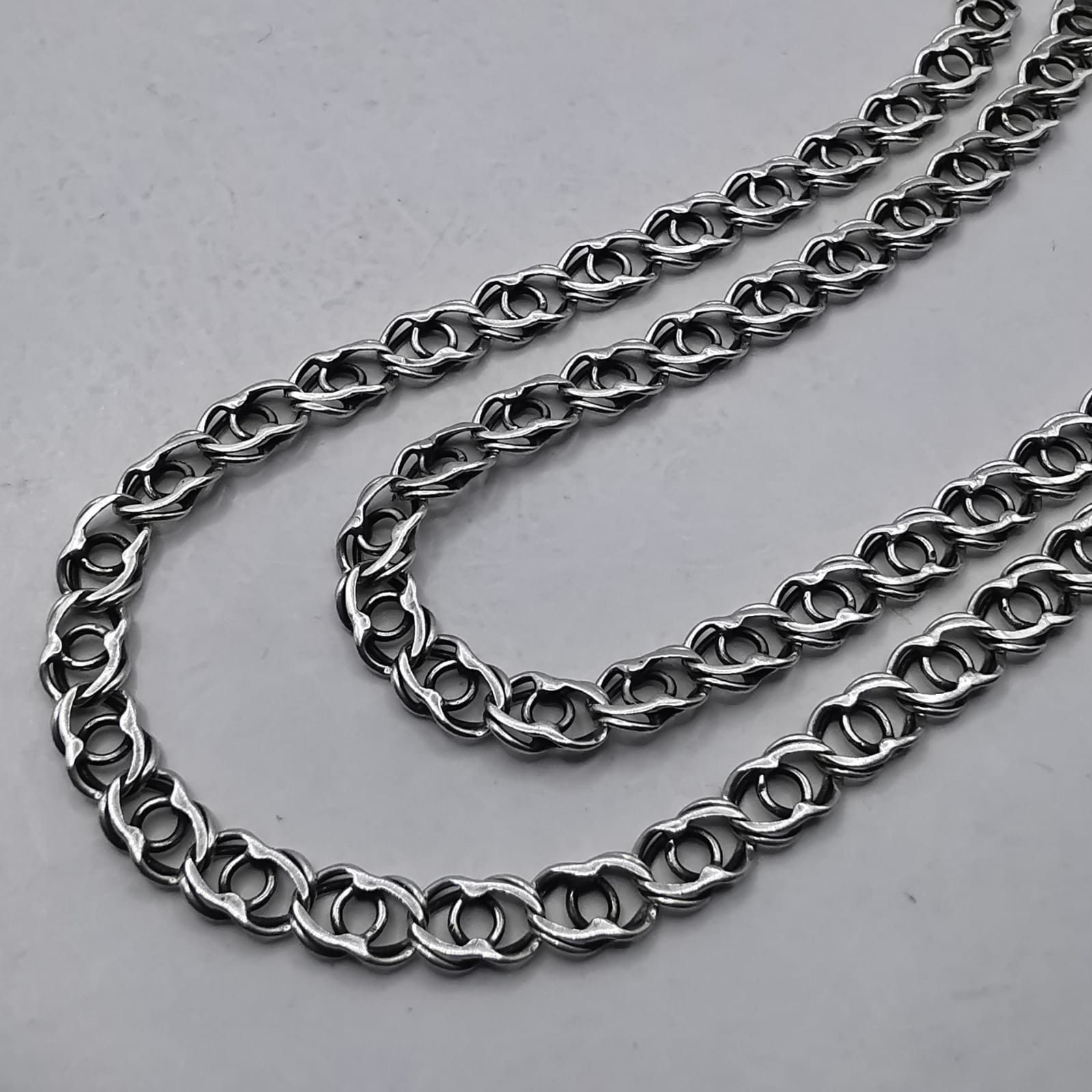 Sterling Silver Vintage Chain, 925 Sterling Silver, Signed 11.07g Size ONE SIZE - 2 Thumbnail