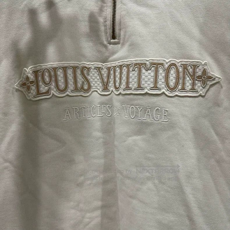 Louis Vuitton Louis Vuitton Letter-embroidered half-zip crew neck pullov Size US XXL / EU 58 / 5 - 3 Thumbnail