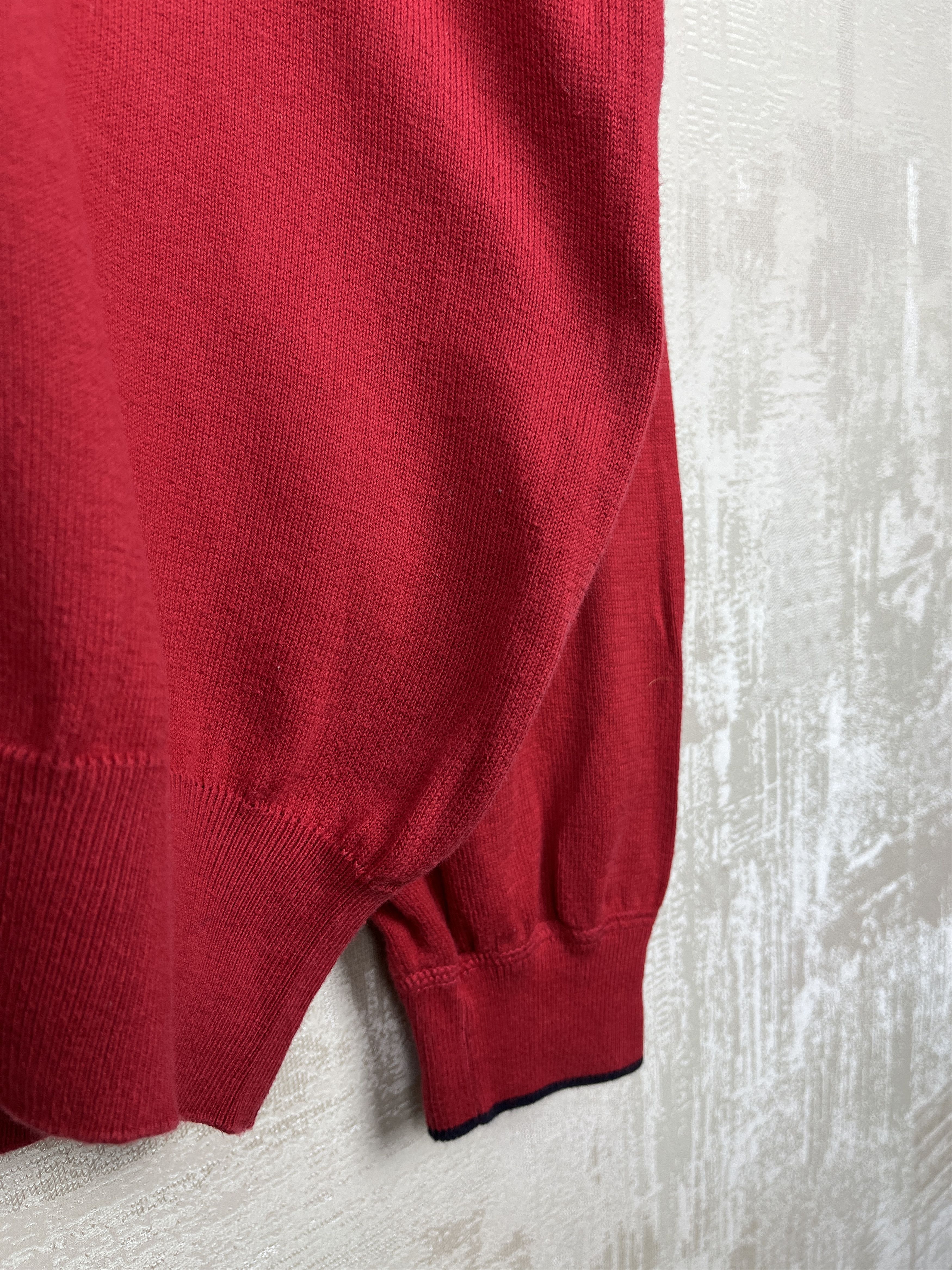 Burberry Burberry London Pullover Cotton Sweater 1/4 Zip Size US L / EU 52-54 / 3 - 13 Thumbnail
