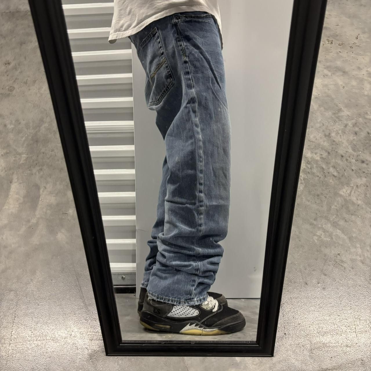 Japanese Brand × Vintage Crazy Vintage Y2K/2000s Grunge Faded Medium Wash Denim Jeans! Size US 34 / EU 50 - 2 Thumbnail