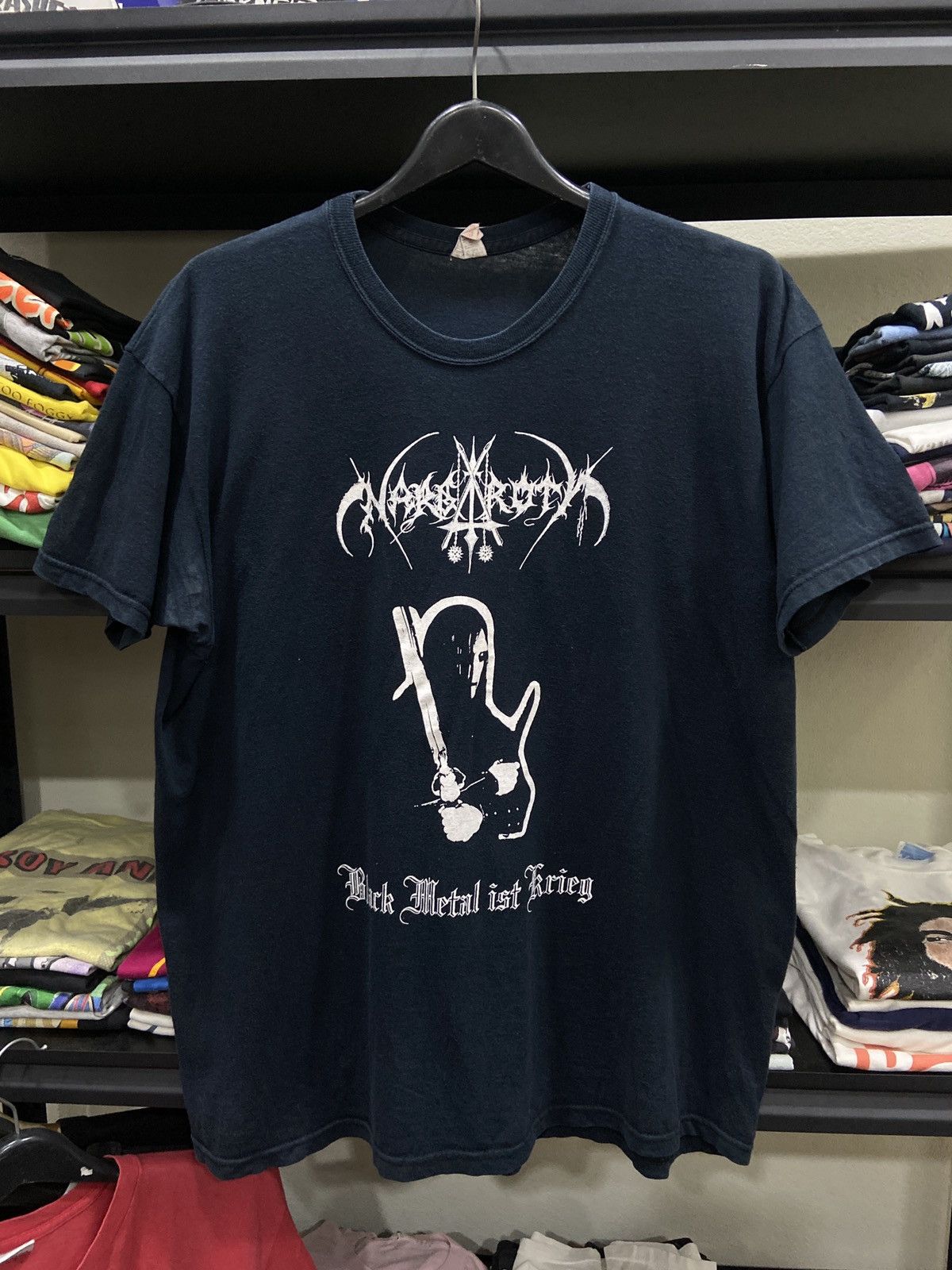 Band Tees × Vintage Vintage 90s 00s Nargaroth Black Metal Band TOUR T-SHIRT Size US XL / EU 56 / 4 - 1 Thumbnail