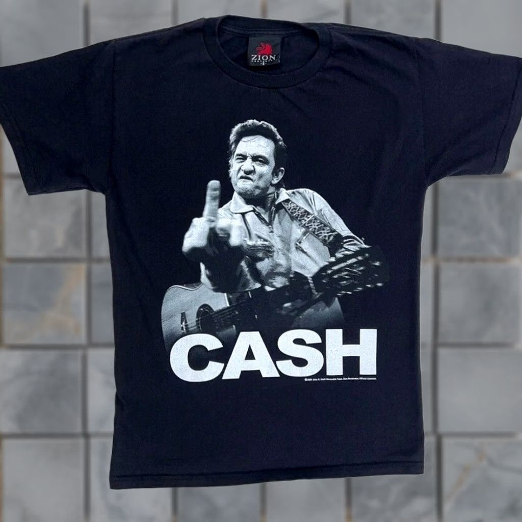 Vintage 2009 JOHNNY CASH rock tour T-Shirt XS Adult Zion concert 80s 90s Music Size US XS / EU 42 / 0 - 1 Thumbnail