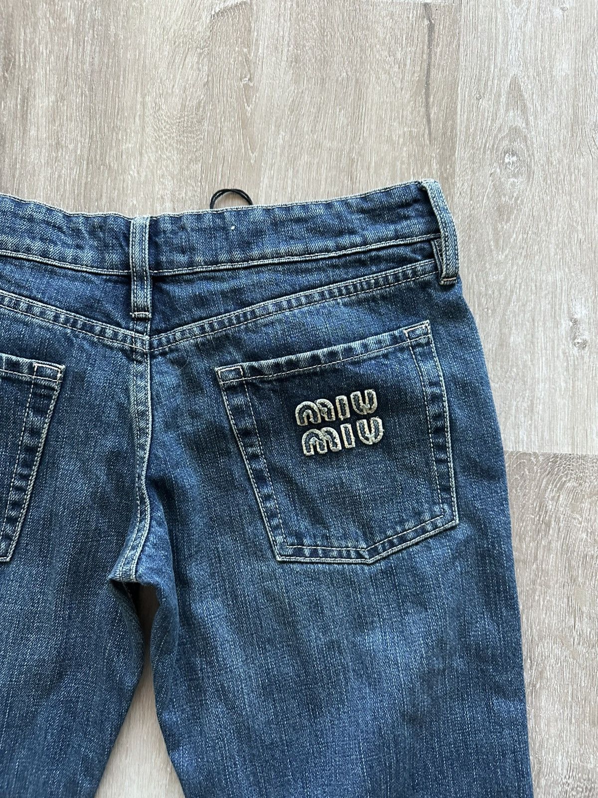 Miu Miu MIU MIU Low Rise Jeans Size 25" / US 0 / IT 36 - 3 Thumbnail