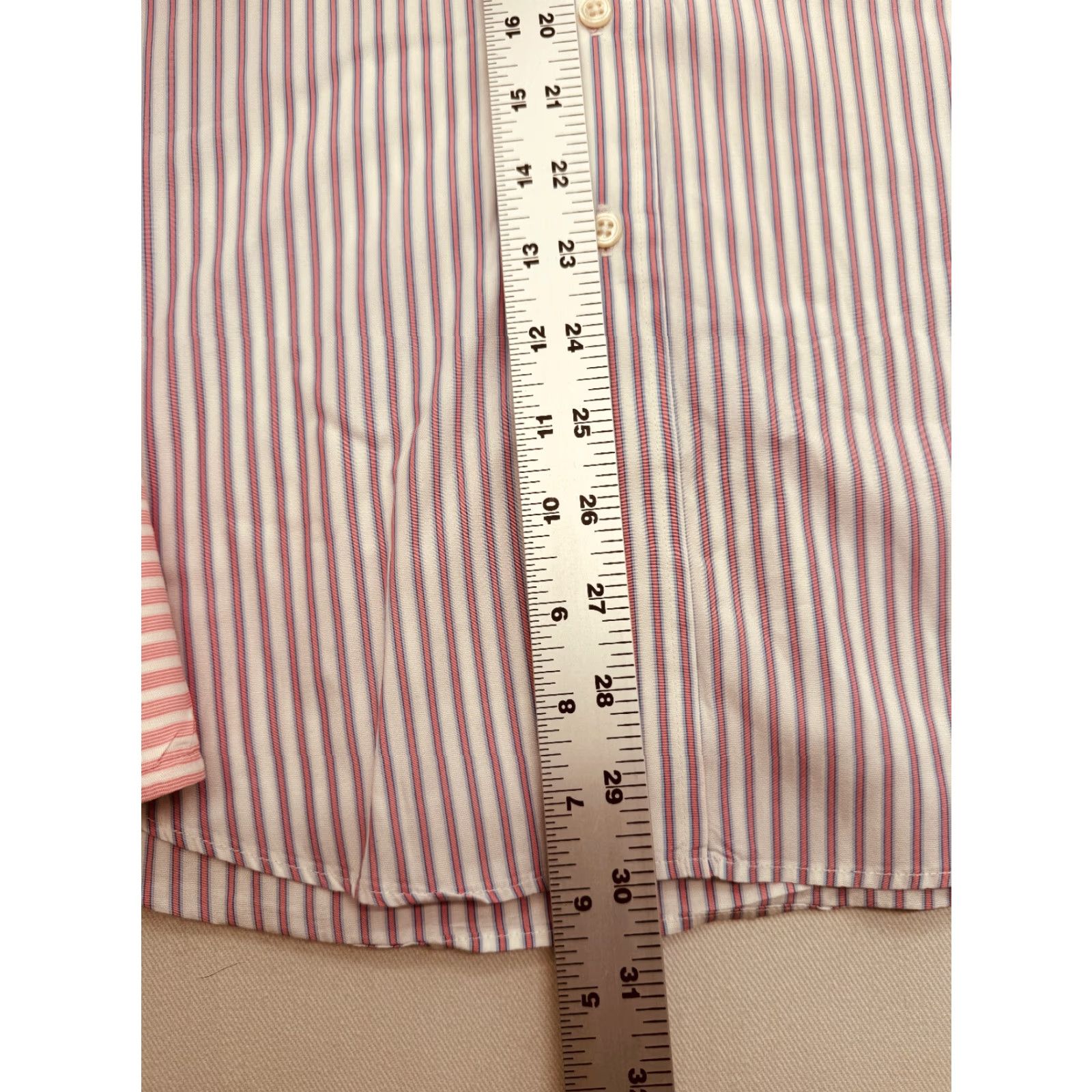 Vintage Grosvenor Stripe Shirt Mens 15 Slim Fit Long Sleeve Button Up Shirt 2915 Size US M / EU 48-50 / 2 - 5 Thumbnail