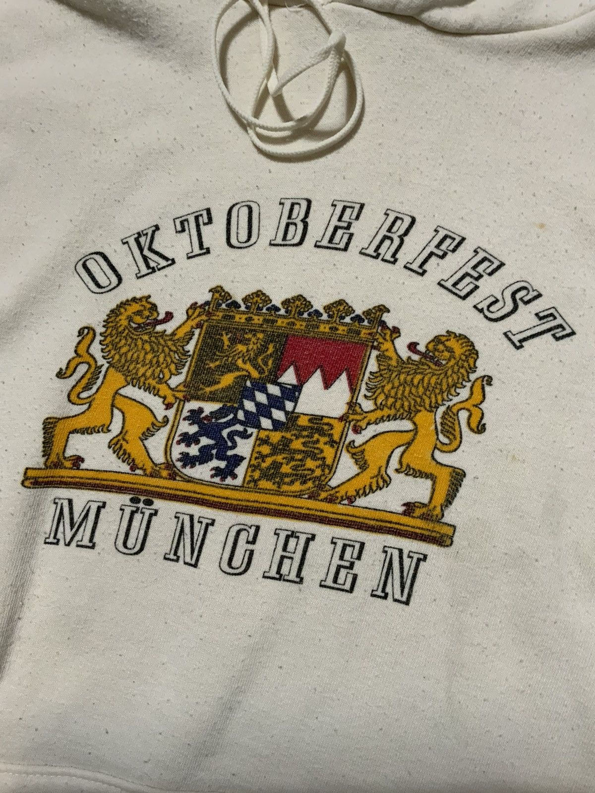 Vintage 80s Oktoberfest Muchen Bavarian Lion Crest Pullover Hoodie Size US M / EU 48-50 / 2 - 6 Thumbnail