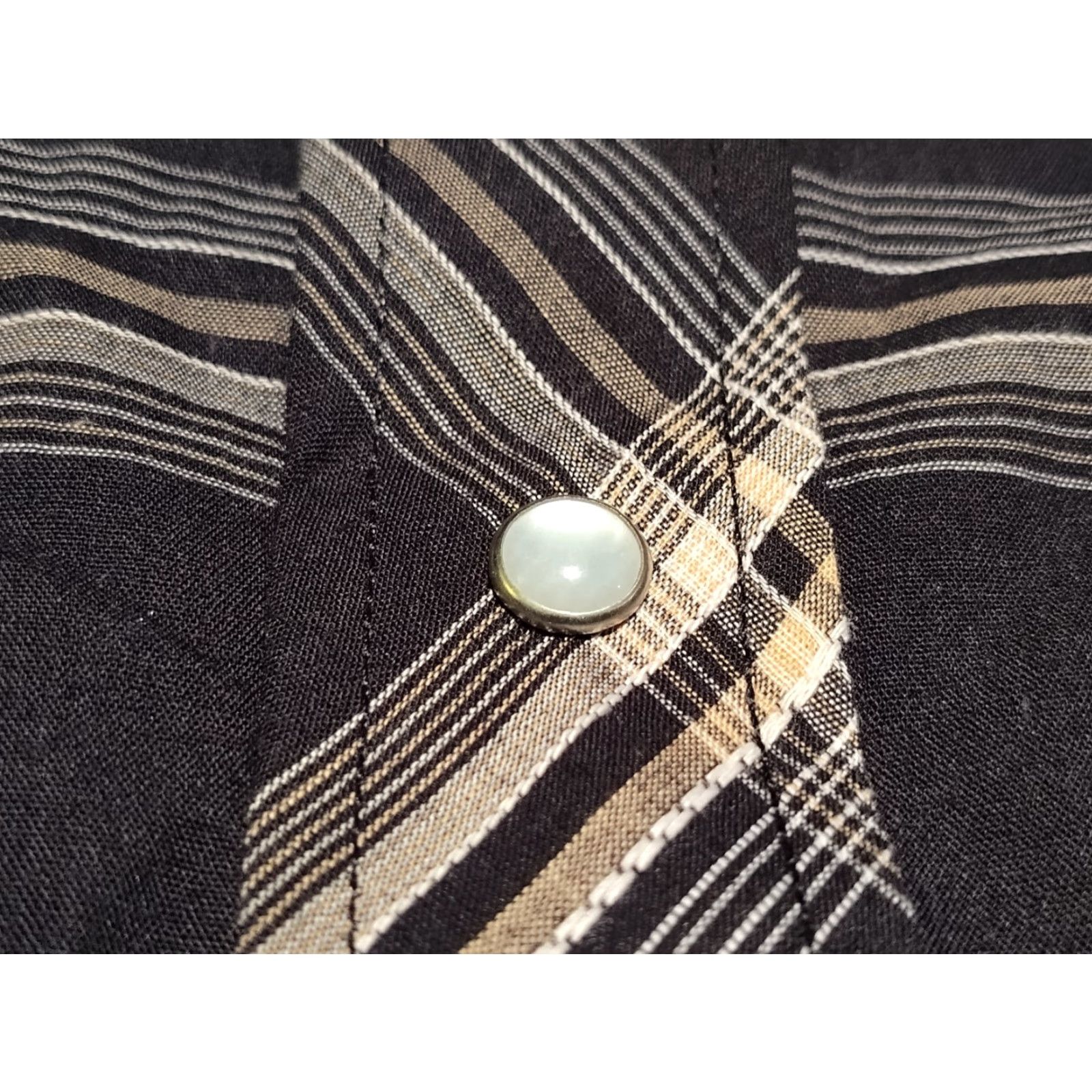 Roper Roper Shirt Large Black Plaid Pearl Snap Long Sleeve Western Cowboy NWT NEW Mens Size US L / EU 52-54 / 3 - 6 Thumbnail