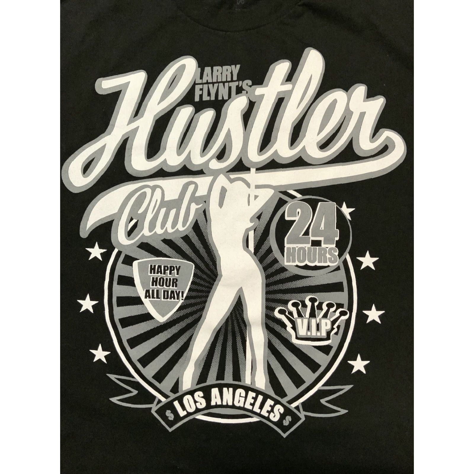 Vintage VINTAGE Hustler Larry Flynt’s Hustler Club Los Angeles Stripper Pole Black Graphic Y2K T-Shirt L Mens Size US L / EU 52-54 / 3 - 6 Thumbnail