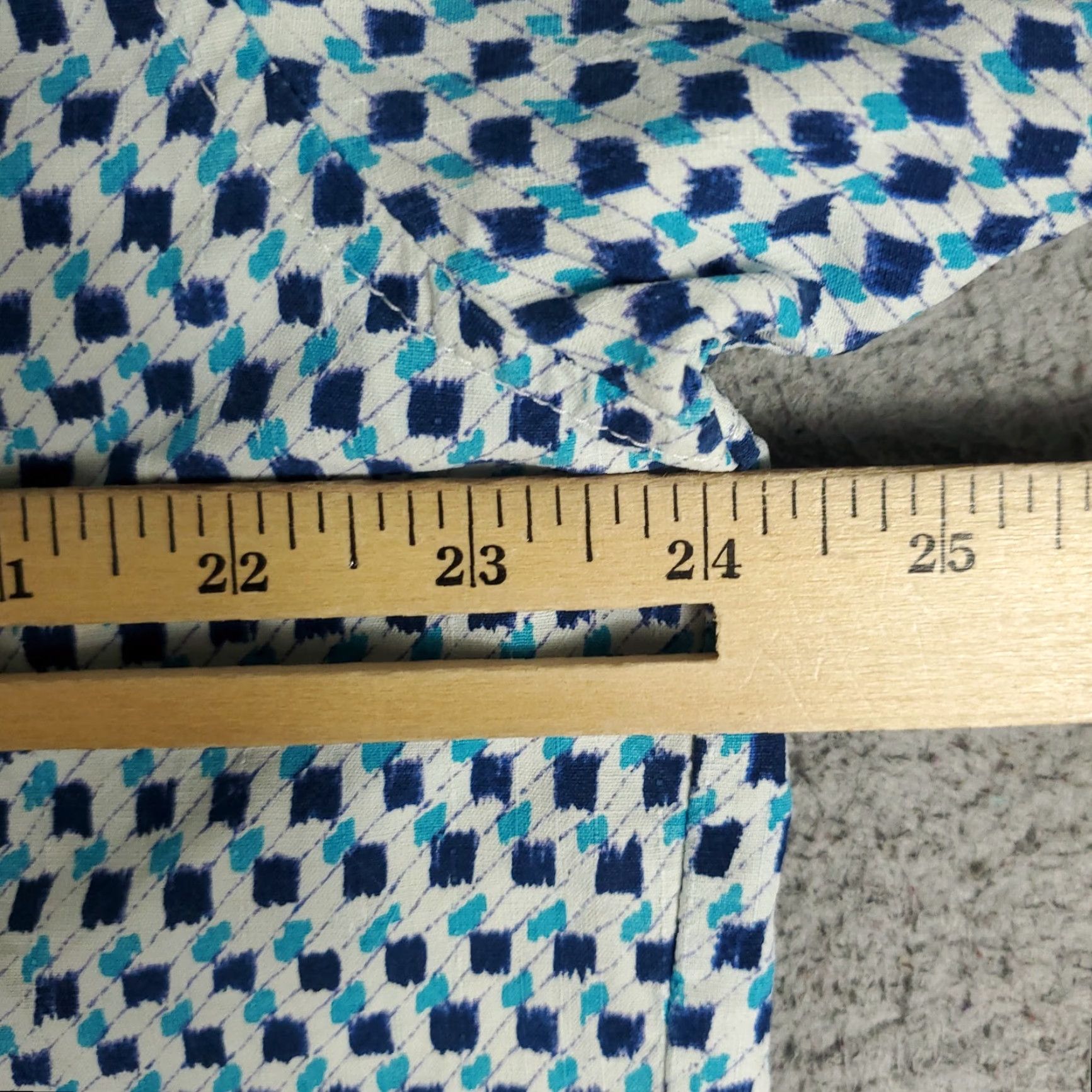 Tommy Bahama Tommy Bahama Shirt Mens Large Blue Geometric Silk Camp Collar Button Up Size US L / EU 52-54 / 3 - 5 Thumbnail