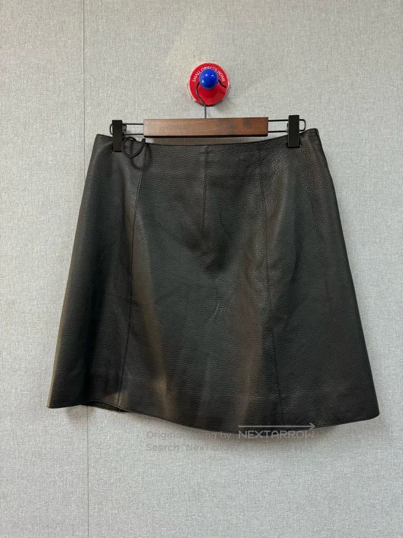 Hermes Hermes Black Leather Skirt Size 25" / US 0 / IT 36 - 2 Thumbnail