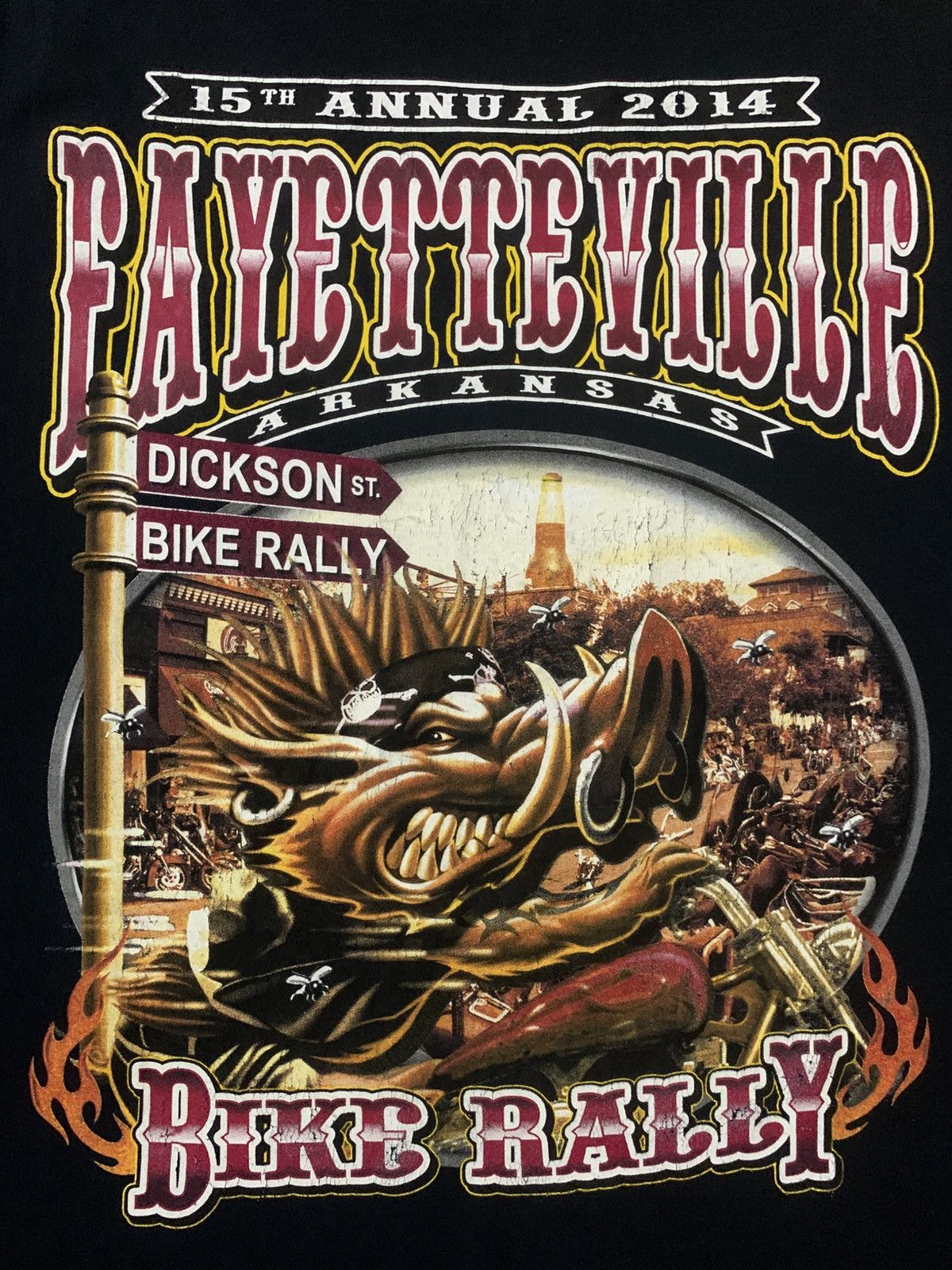 Other Fayetteville 15th Annual 2014 Hog Rider Bike Rally T Shirt Size US XXL / EU 58 / 5 - 12 Thumbnail