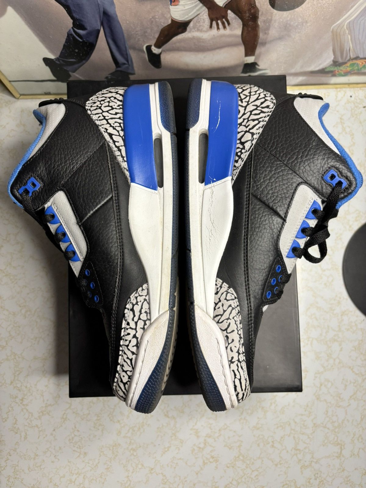 Jordan Brand Jordan Retro 3 ‘sport blue’ Size US 10 / EU 43 - 3 Thumbnail