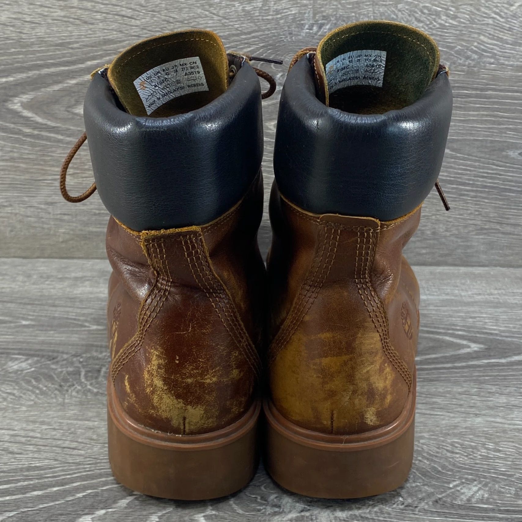 Timberland TIMBERLAND Jayne Womens 11 Boots Brown Leather Waterproof Ankle Combat Bootie Size US 9 / IT 39 - 6 Thumbnail