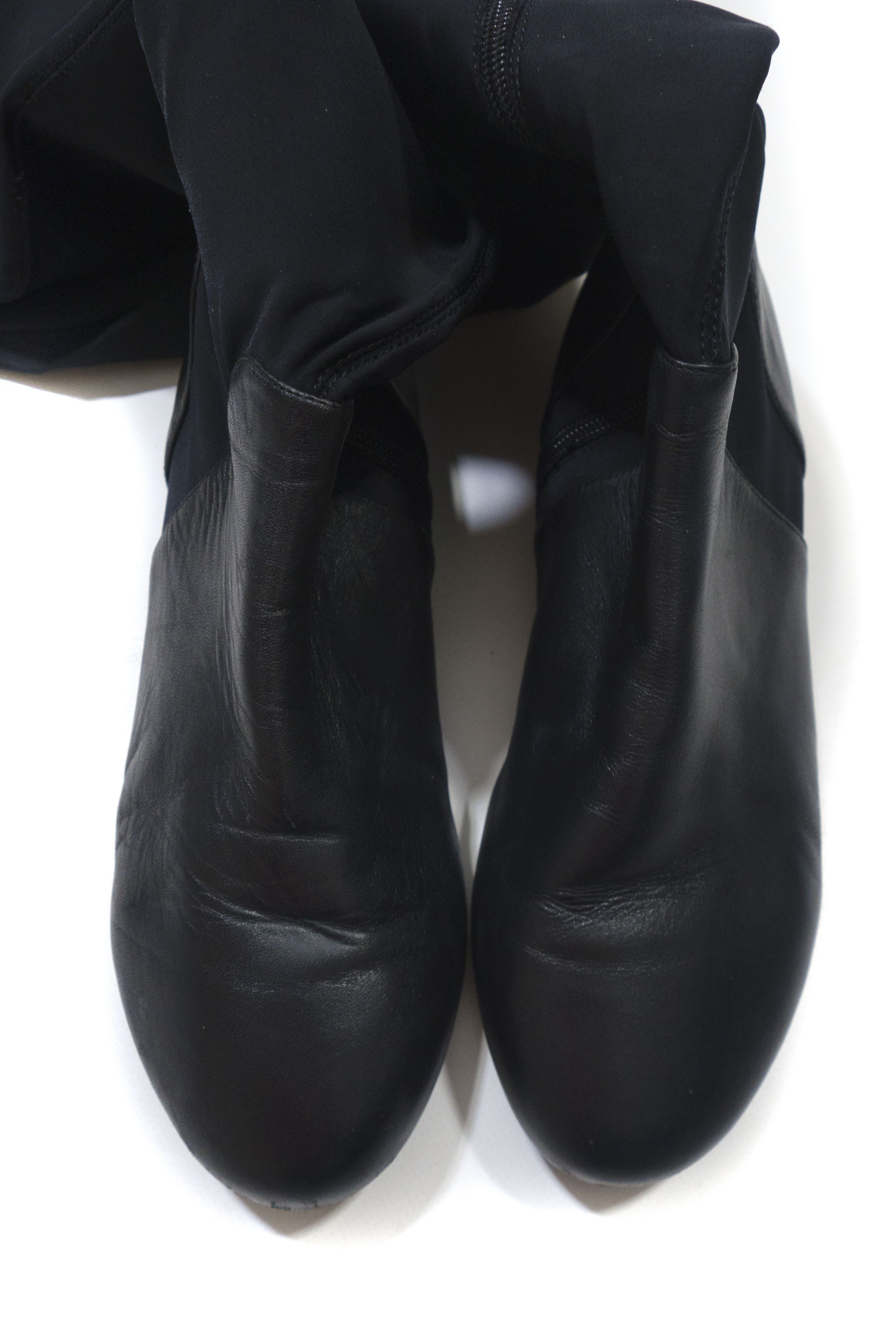 Sarah Pacini Nylon Leather High Boots Size US 9 / IT 39 - 5 Thumbnail