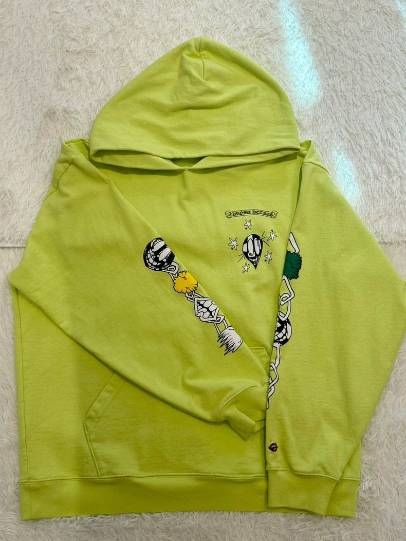 Chrome Hearts Chrome Hearts Green Graffiti Hoodie Size US M / EU 48-50 / 2 - 1 Thumbnail