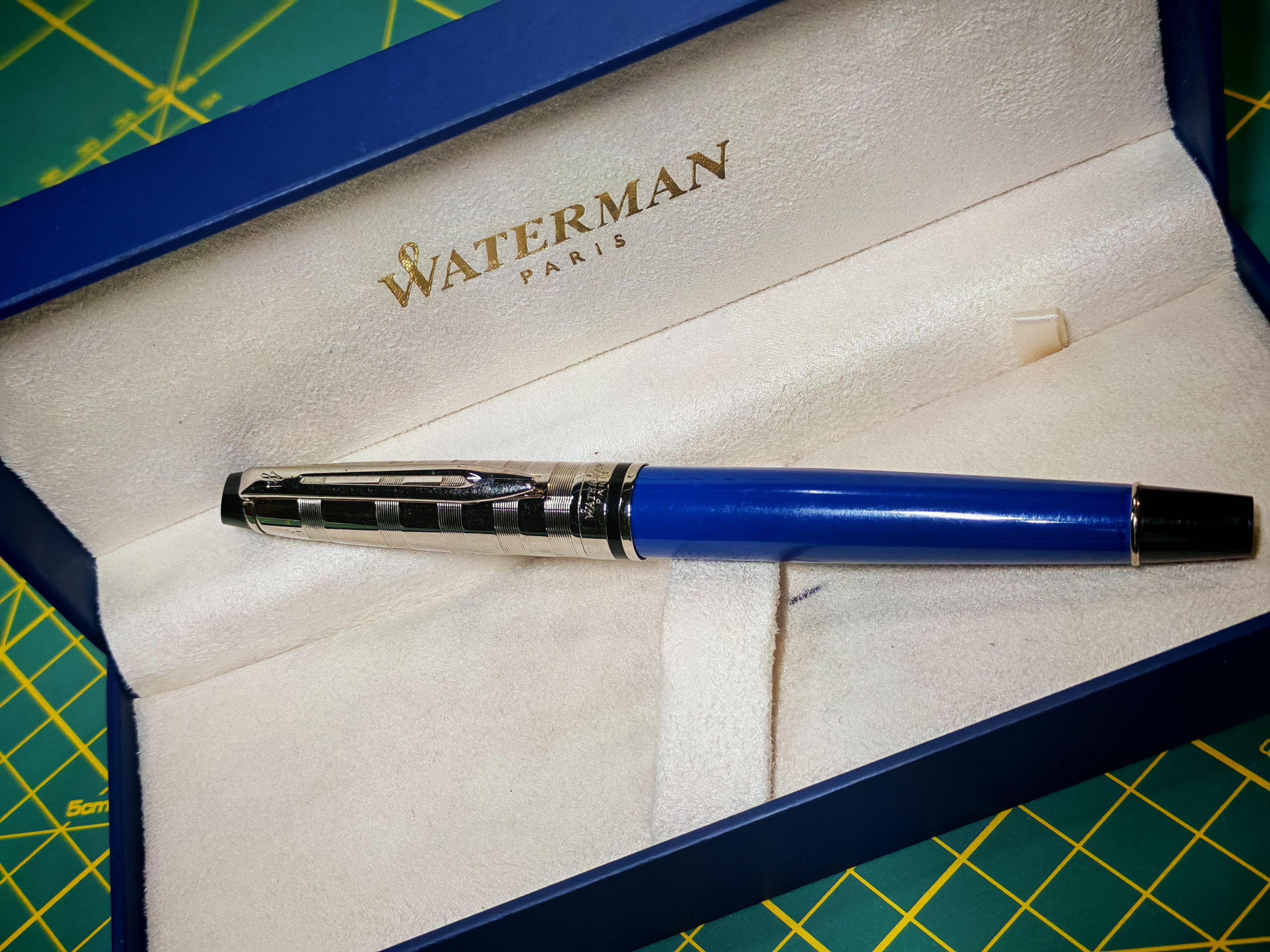 Other Waterman Paris Expert Deluxe Gloss Blue & Chrome Fountain Size ONE SIZE - 8 Thumbnail