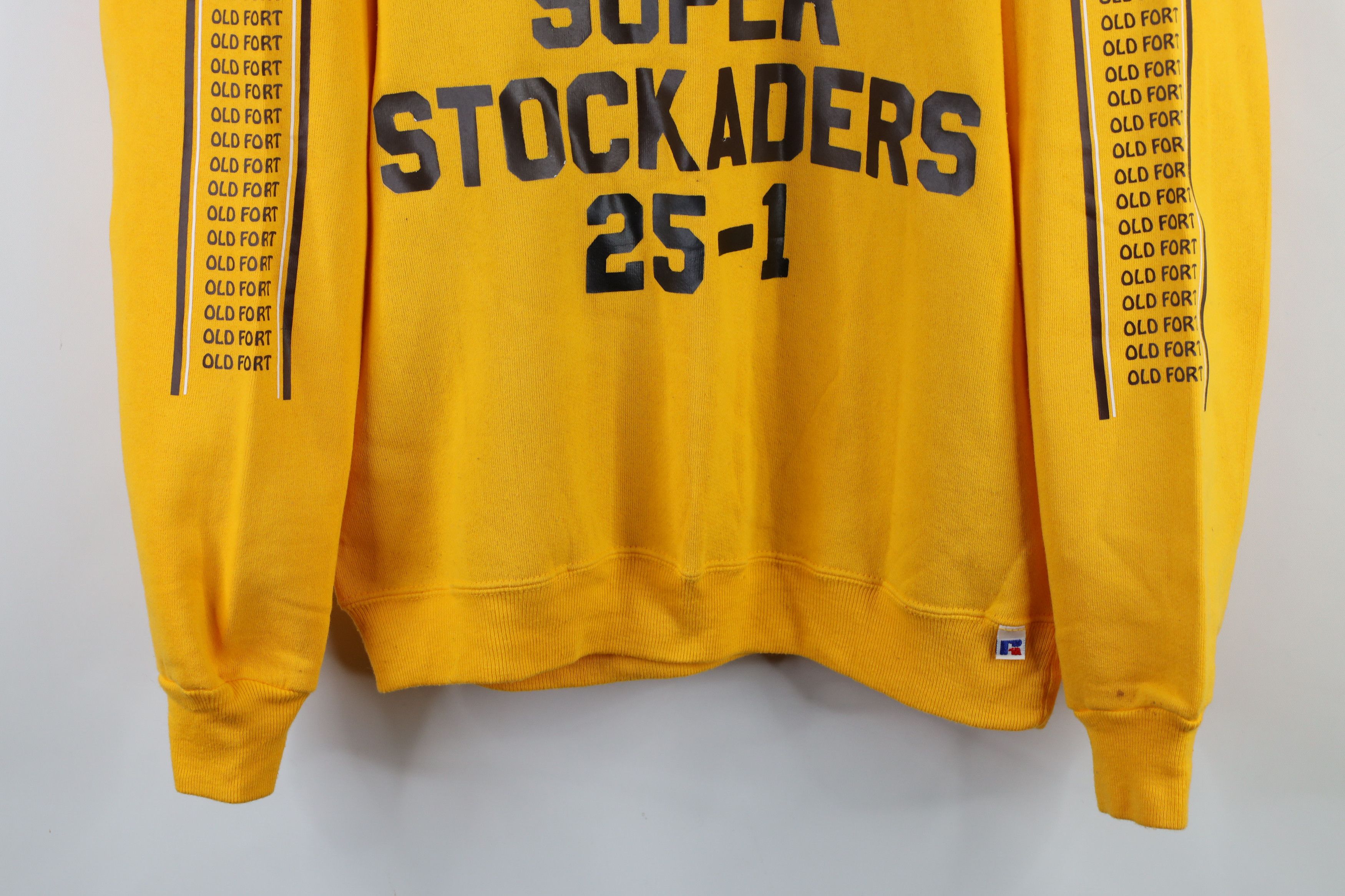 Russell Athletic × Vintage Vintage 80s Russell Athletic Stockaders Football Sweatshirt Size US M / EU 48-50 / 2 - 3 Thumbnail