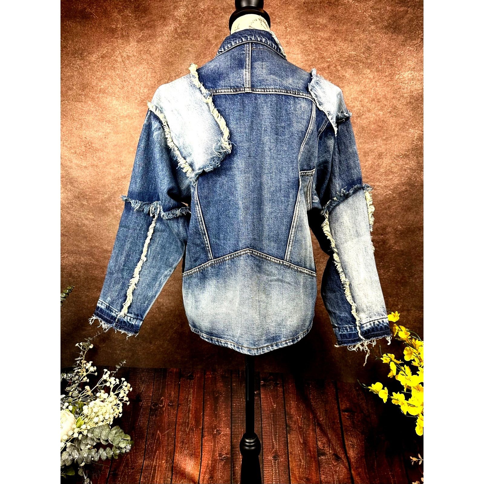 Free People Free PeopleXSandrine Rose Patchwork Trucker Jacket S Size S / US 4 / IT 40 - 12 Thumbnail