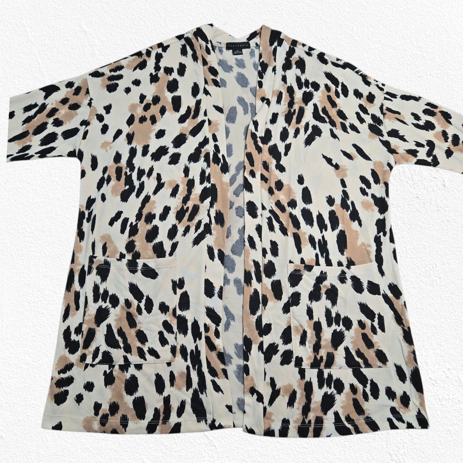 Sanctuary Sanctuary Leopard Print Open Front Cardigan Size 1X Size XXL / US 16-18 / IT 52-54 - 4 Thumbnail