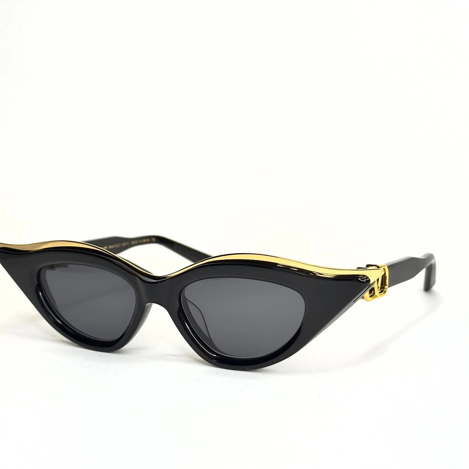 Valentino VALENTINO V GOLDCUT II VLS114 Gold VLS 114A Fashion Sunglass Size ONE SIZE - 6 Thumbnail