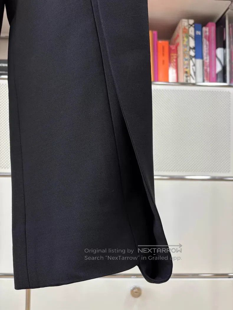 Fendi Fendi Black Wool and Silk Blended Floral Wide-Leg Pants Size 26" / US 2 / IT 38 - 3 Thumbnail
