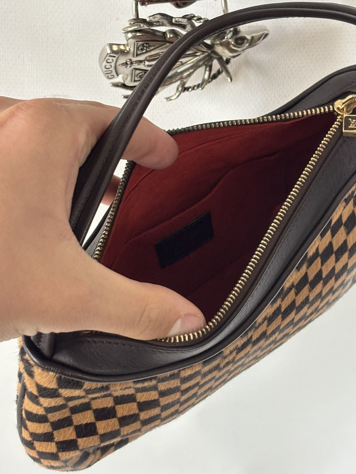 Louis Vuitton Louis Vuitton Damier Sauvage Tiger ponyhair bag Size ONE SIZE - 7 Thumbnail