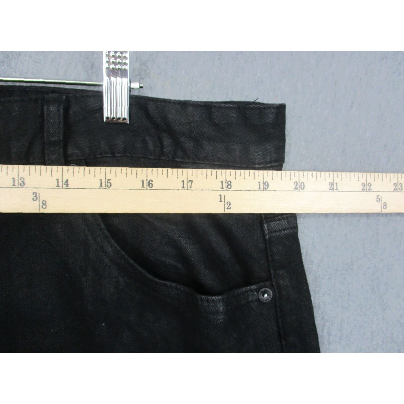 Vintage Smoke Rise Jeans Mens 40x32 Black Cargo D-Ring Utility Stretch Pockets JP22607 Size US 40 / EU 56 - 4 Thumbnail
