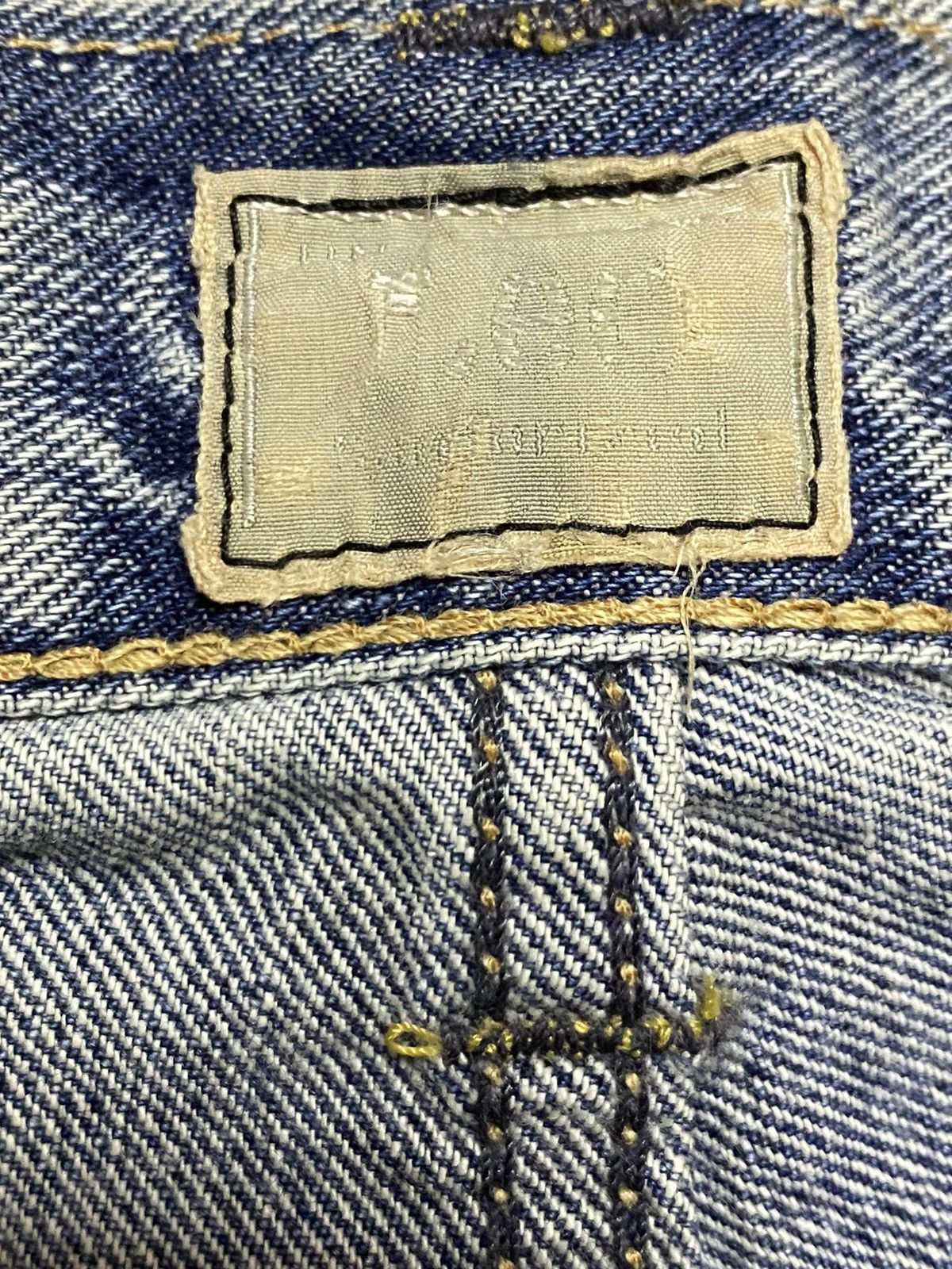Japanese Brand Vintagw Lee Riders Faded Wash Distressed Loose Jeans Size US 30 / EU 46 - 11 Thumbnail