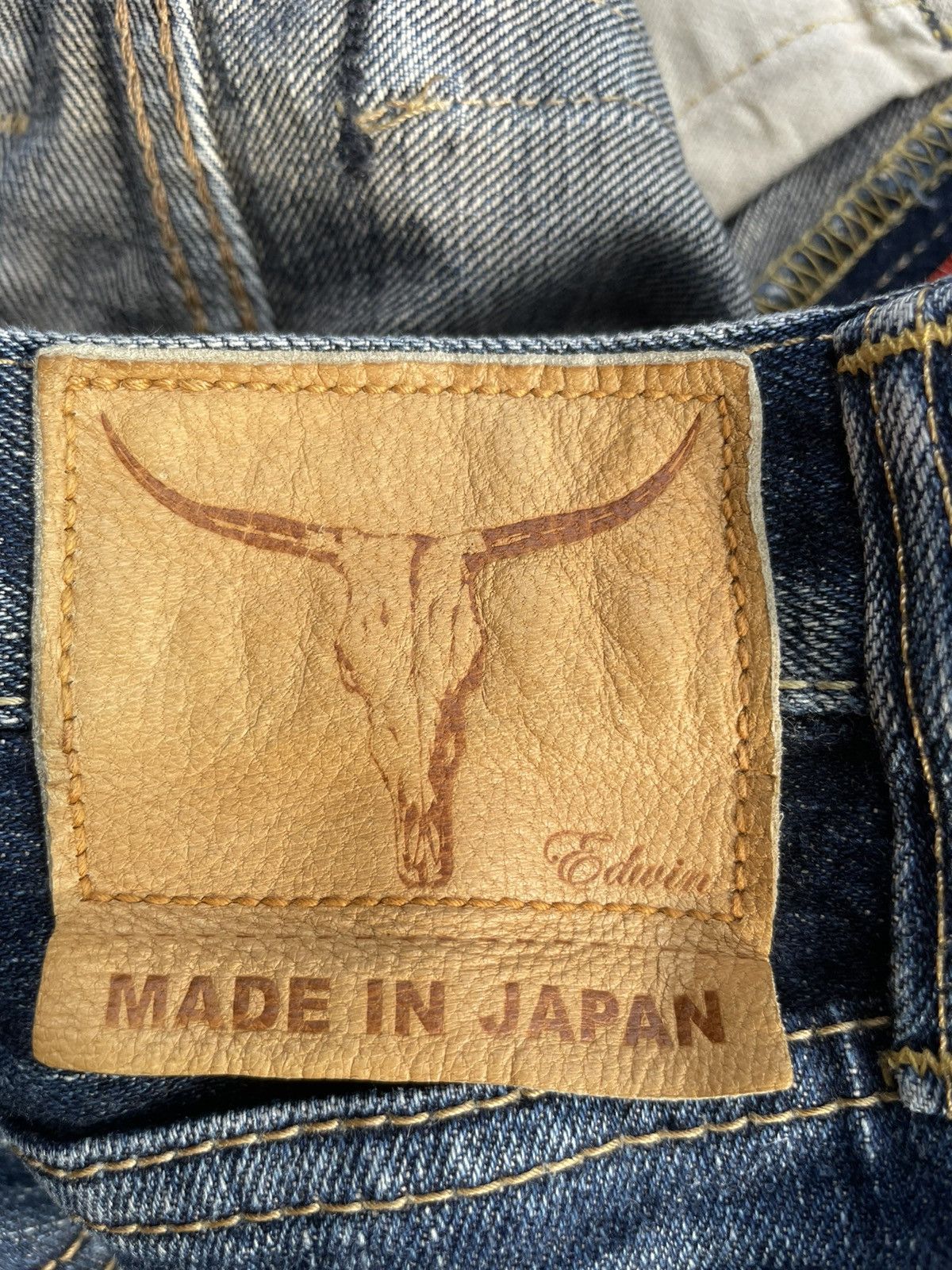 Edwin Vintage Edwin 505ZX Selvedge Distresed Denim Size US 31 - 19 Thumbnail