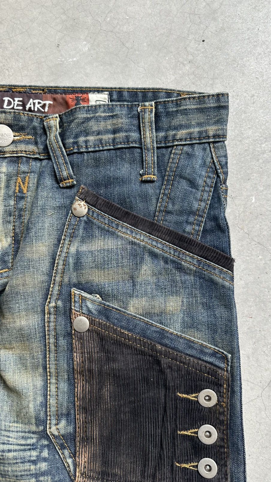 Japanese Brand JAPANESE 🇯🇵 JEANS DE ART MUTIPOCKET TACTICAL BONDAGES JEANS Size US 36 / EU 52 - 7 Thumbnail
