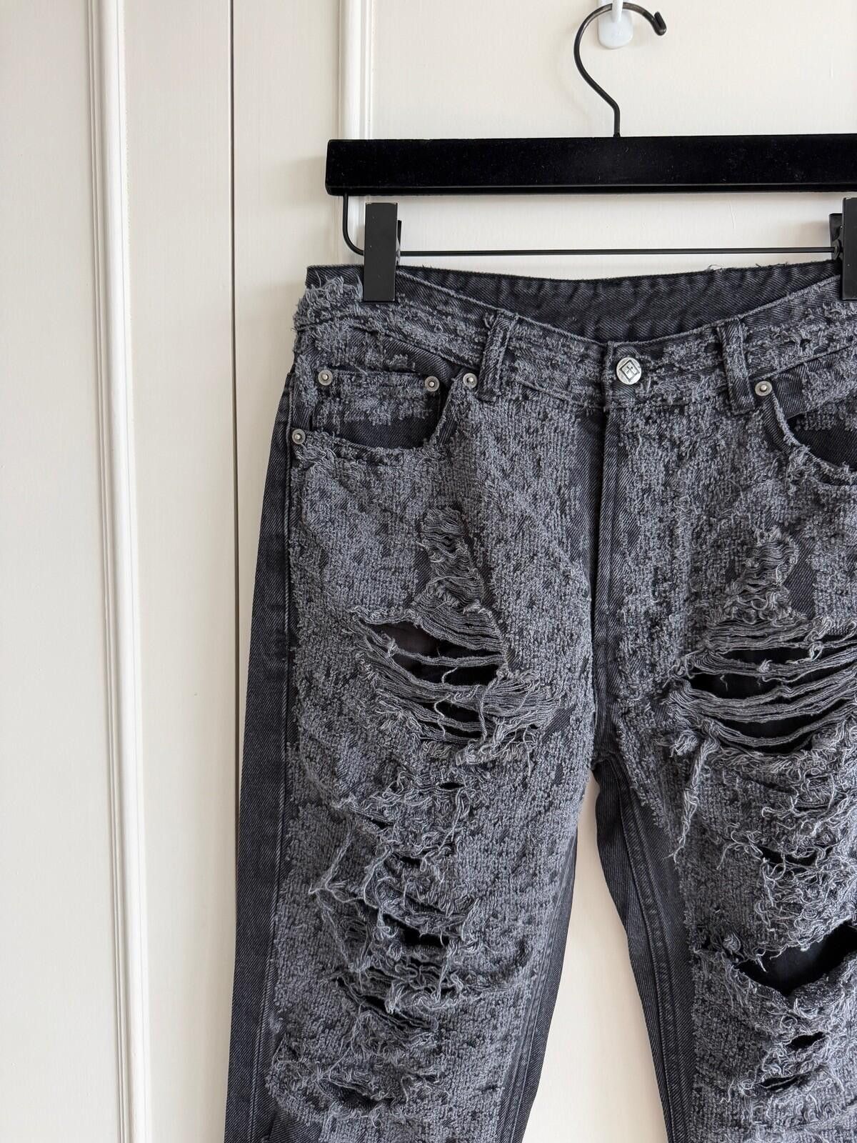 Ksubi new Ksubi mens jeans bronko asher black trashed 32 denim Size US 32 / EU 48 - 4 Thumbnail
