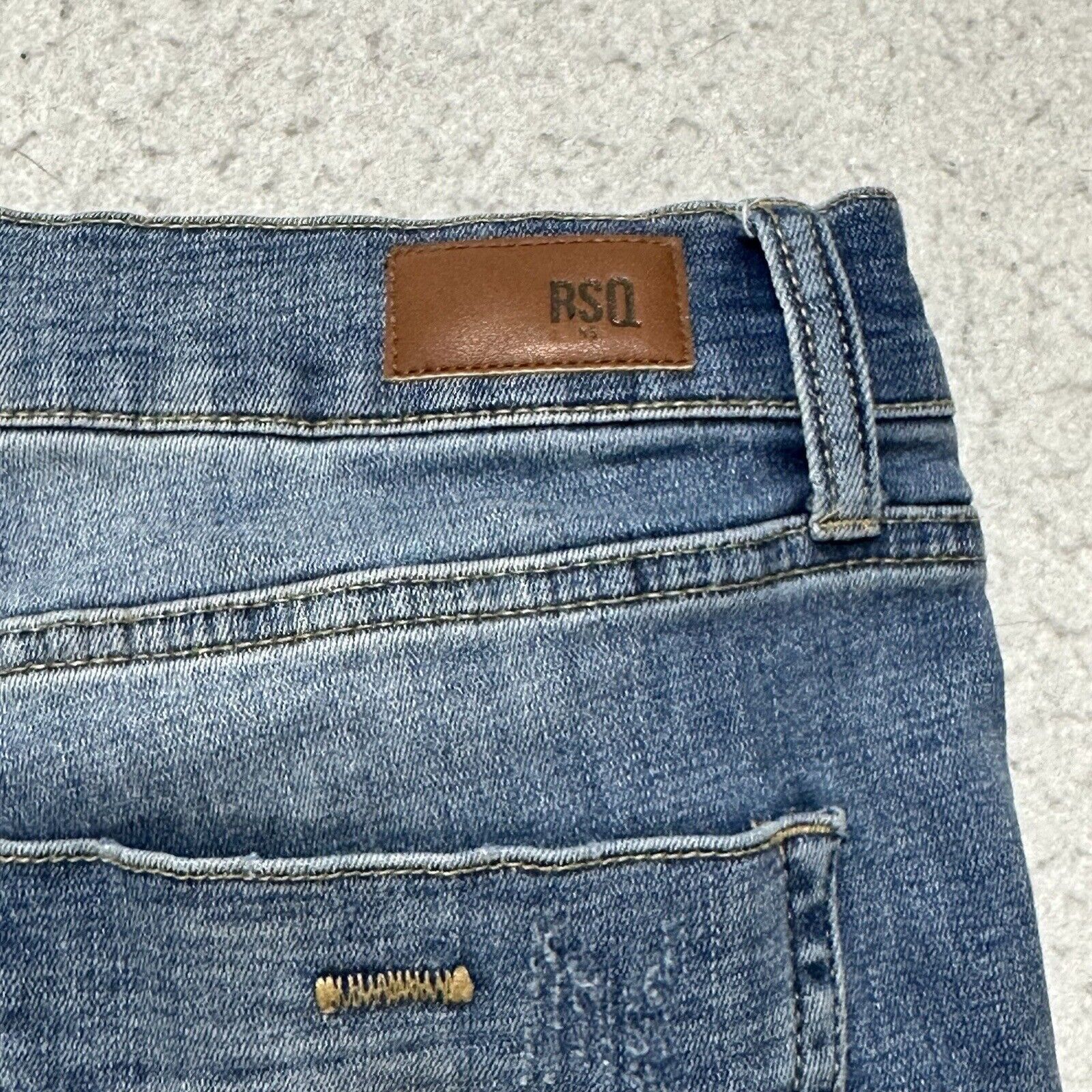 Rsq RSQ 32 Tokyo Super Skinny Distressed Denim Jeans 31" Inseam Size 32" / US 10 / IT 46 - 9 Thumbnail