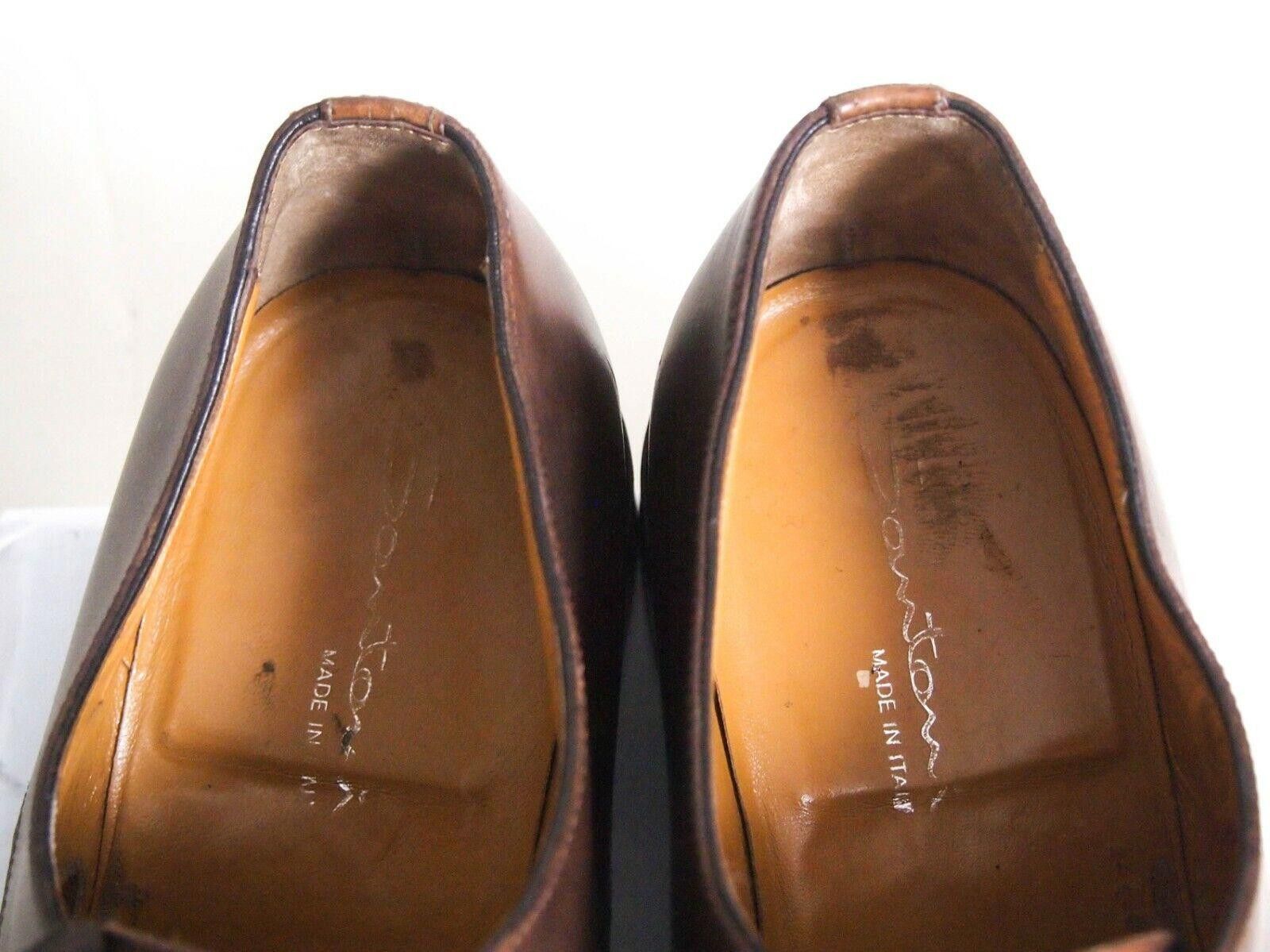 Santoni Santoni Derby Oxfords Brown Leather Mens Size EU 42.5 US 9.5 Size US 9.5 / EU 42-43 - 5 Thumbnail