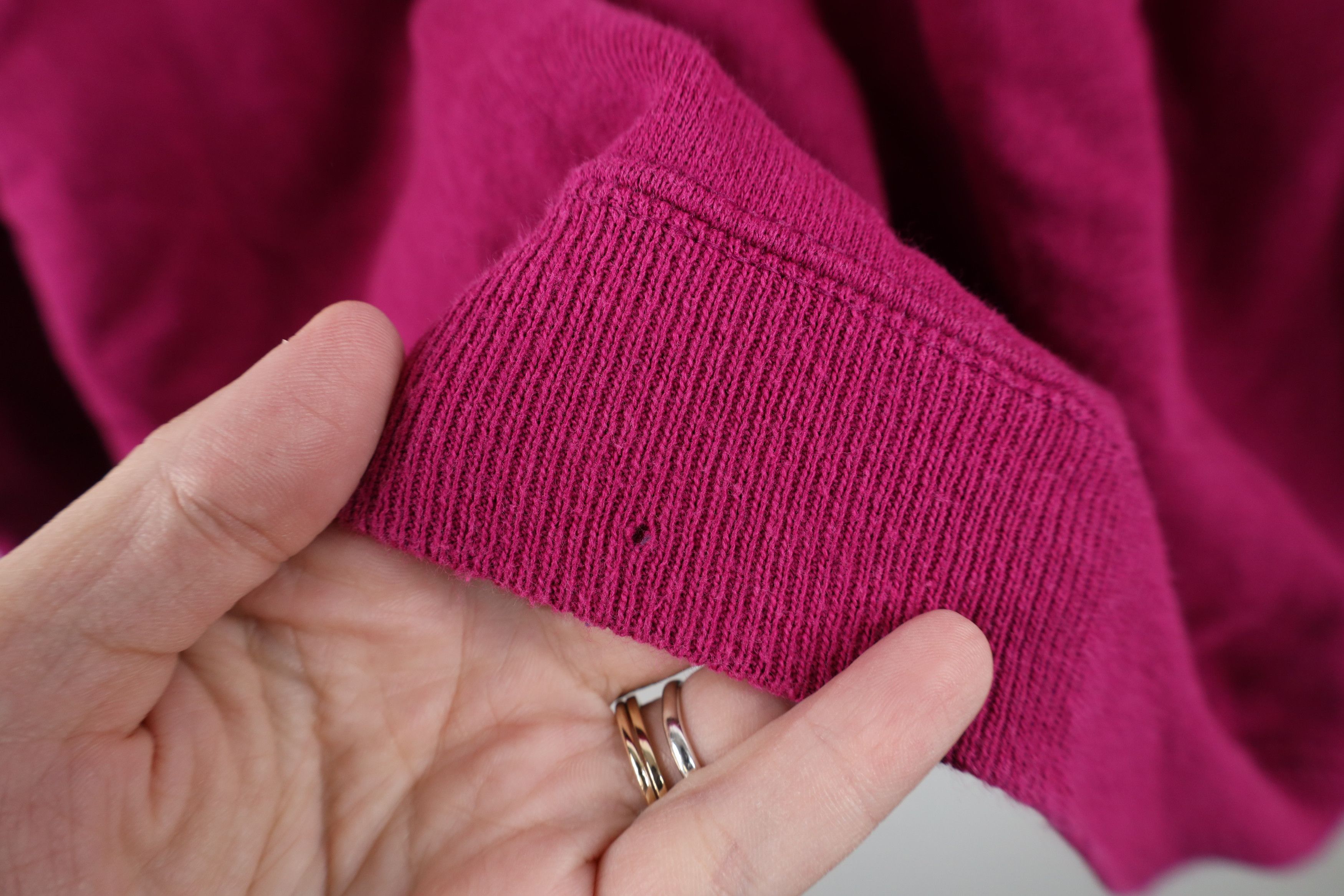 Hanes Vintage 80s 90s Hanes Raglan Crewneck Sweatshirt Magenta USA Size XL / US 12-14 / IT 48-50 - 4 Thumbnail