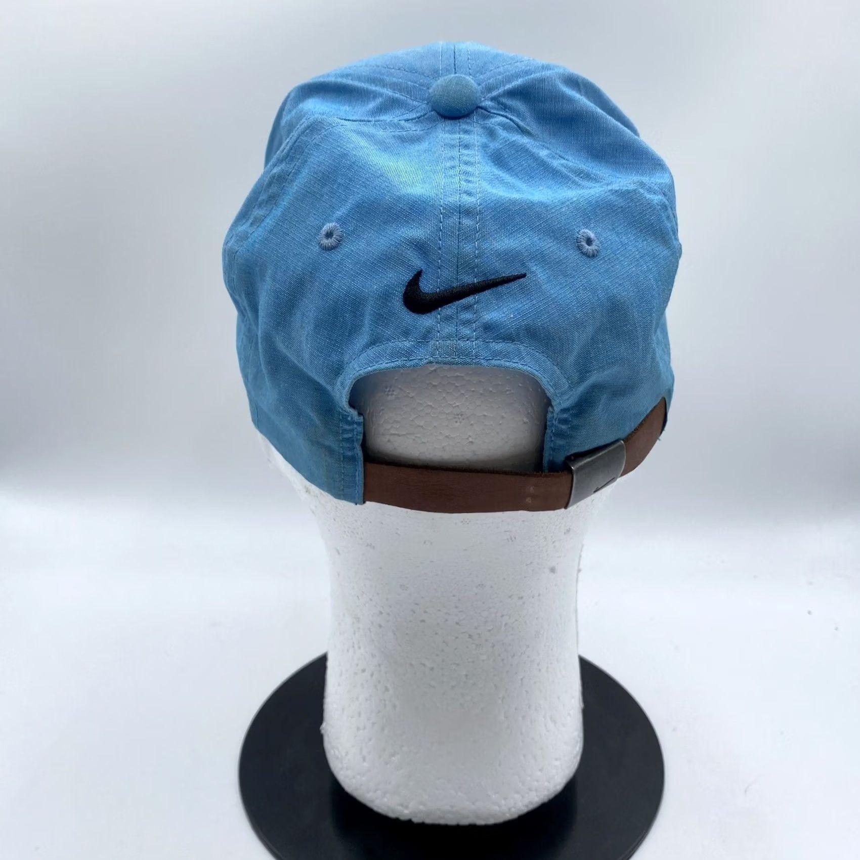 Nike Nike Golf Hat Cap Leather Strap Back One Size Blue Outdoor Adults Adjustable Lightweight Twill Polyester Cap" Size ONE SIZE - 3 Thumbnail