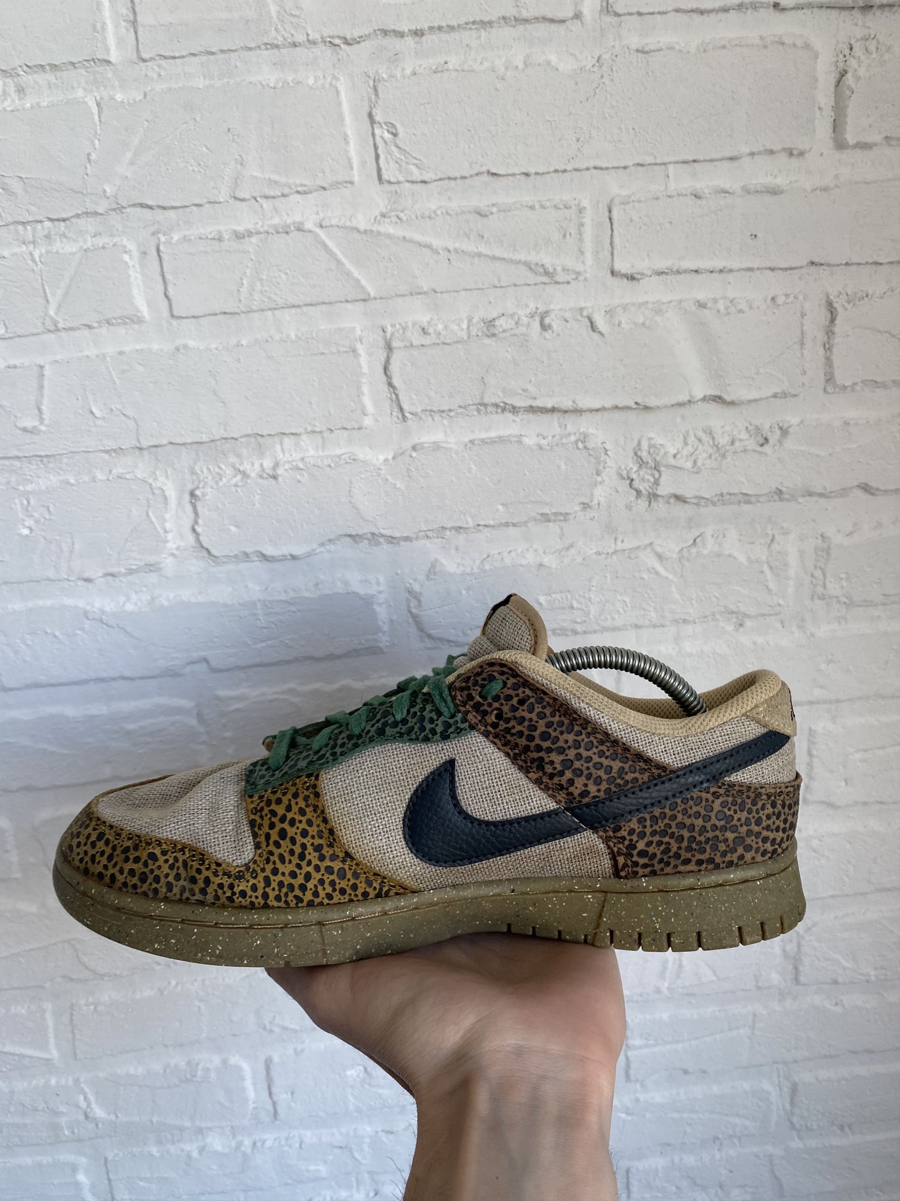 Nike Nike Dunk Low Safari Golden Moss Size US 9 / EU 42 - 9 Thumbnail