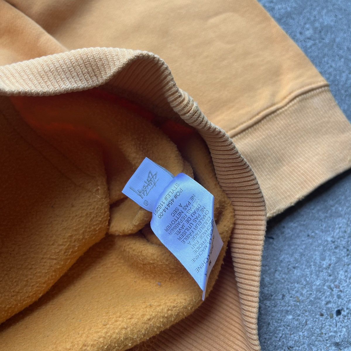 Stussy × Vintage Stussy Orange Hoodie Tag logo skateboard surf skate Size US M / EU 48-50 / 2 - 9 Thumbnail