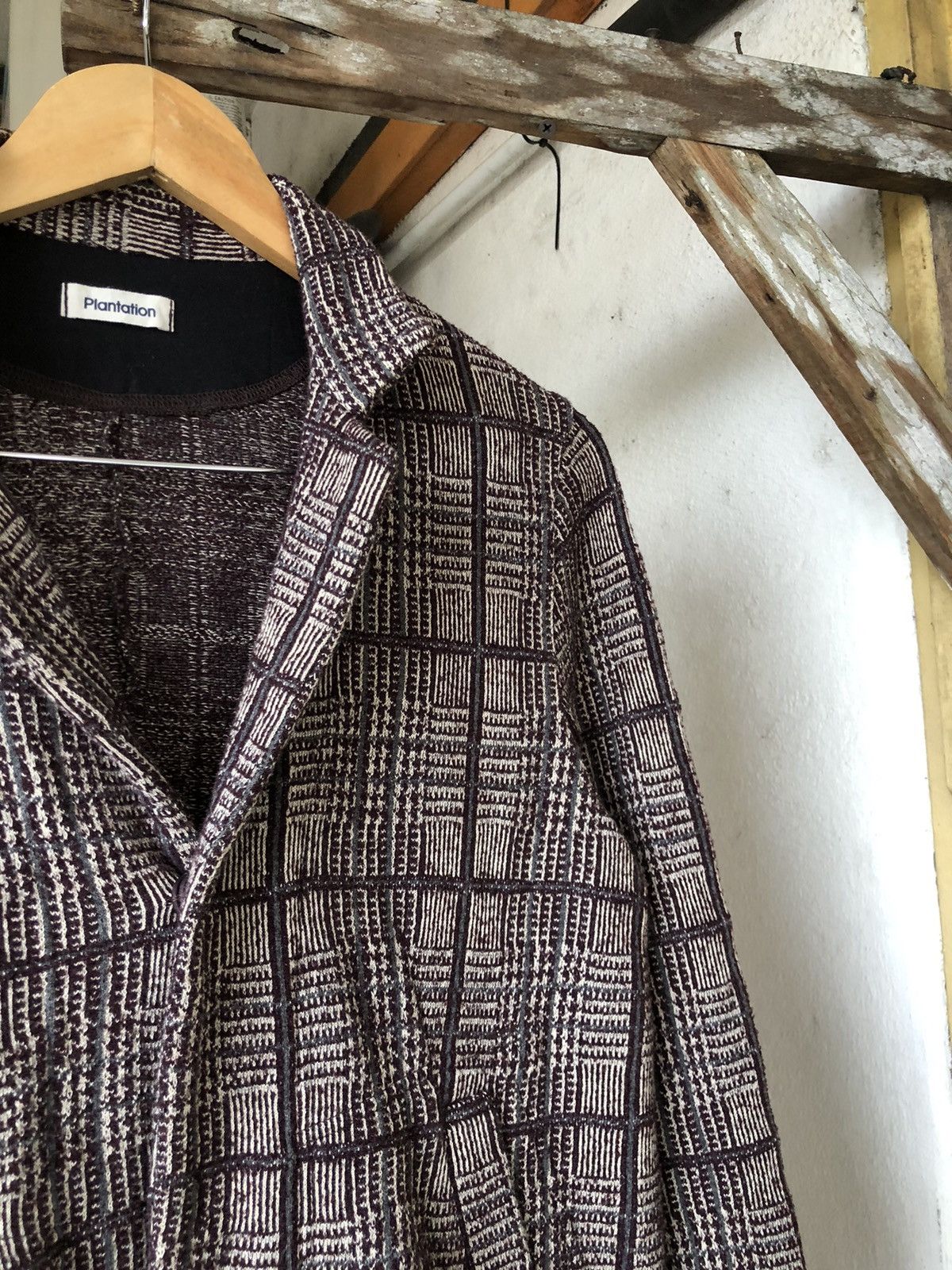 Issey Miyake Issey Miyake Plantation Tartan Tweed Cotton Blazer Jacket Size M / US 6-8 / IT 42-44 - 4 Thumbnail